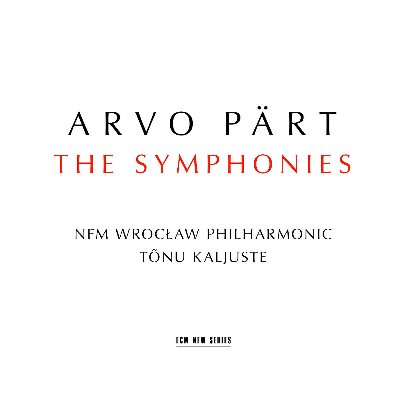 Релиз Arvo Pärt: The Symphonies