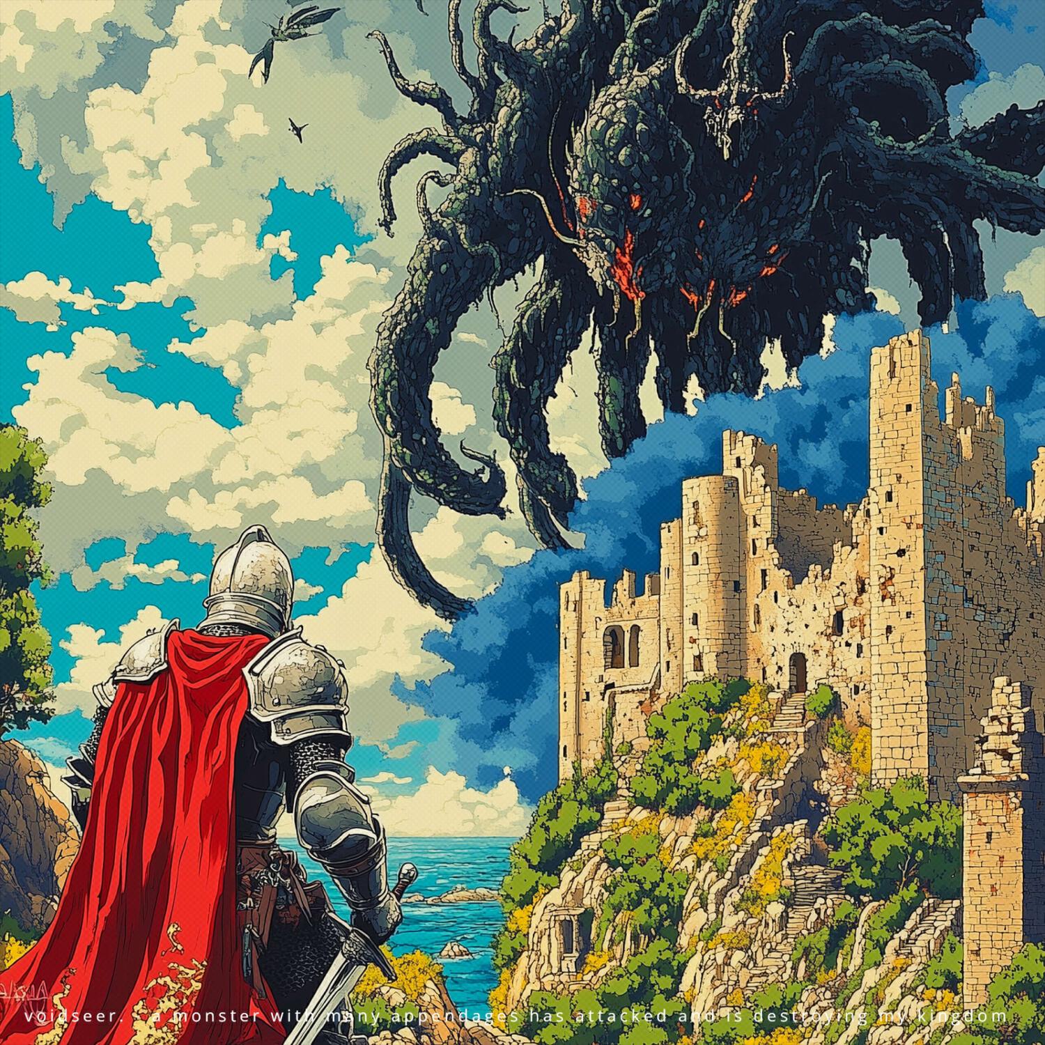 Релиз a monster with many appendages has attacked and is destroying my kingdom