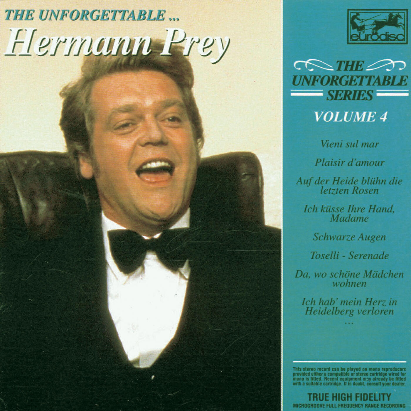 Релиз Unforgettable Vol. 4 ... Hermann Prey