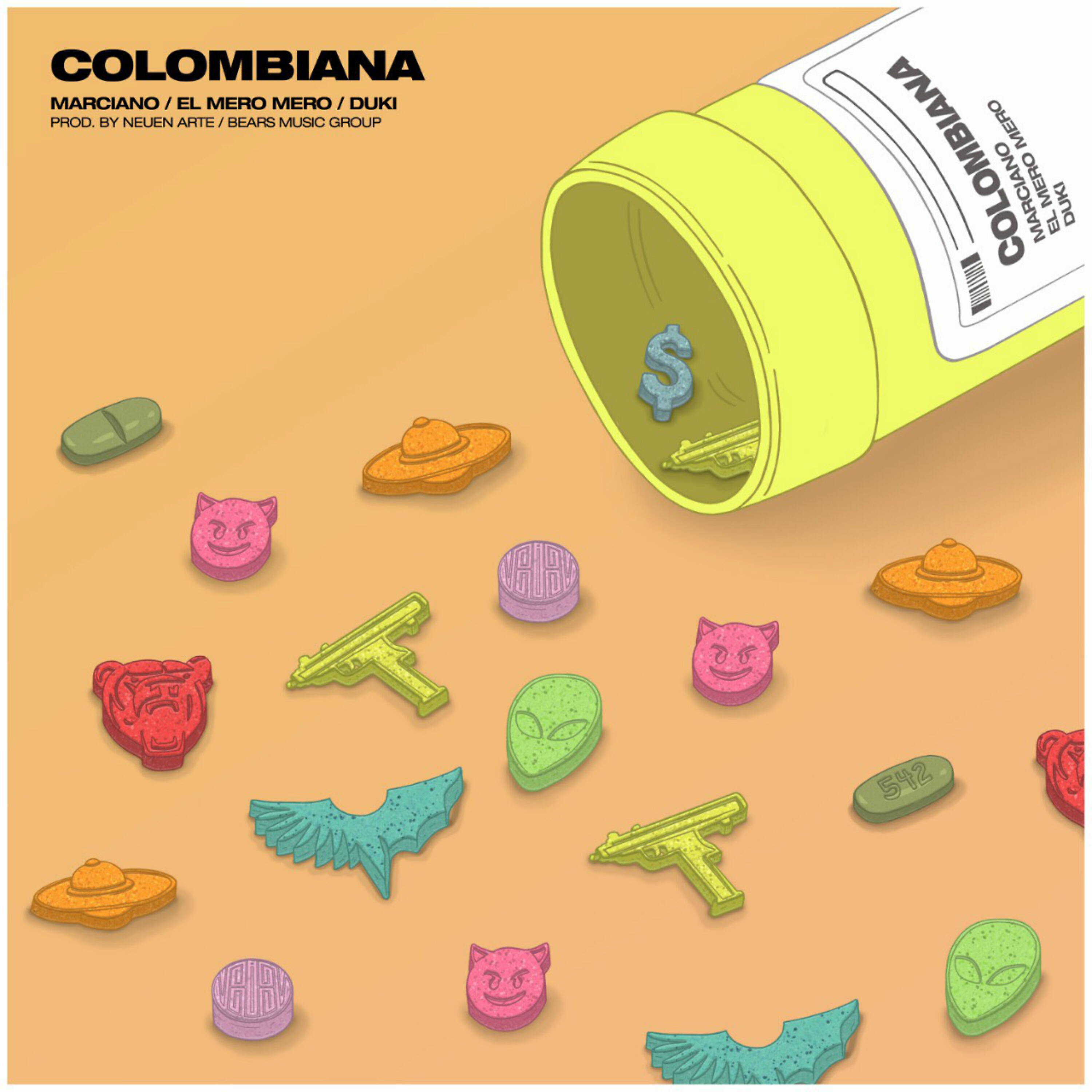 Скачать песню Marcianos Crew, Homer el Mero Mero, Duki - Colombiana бесплатно в MP3 для Android и iOS