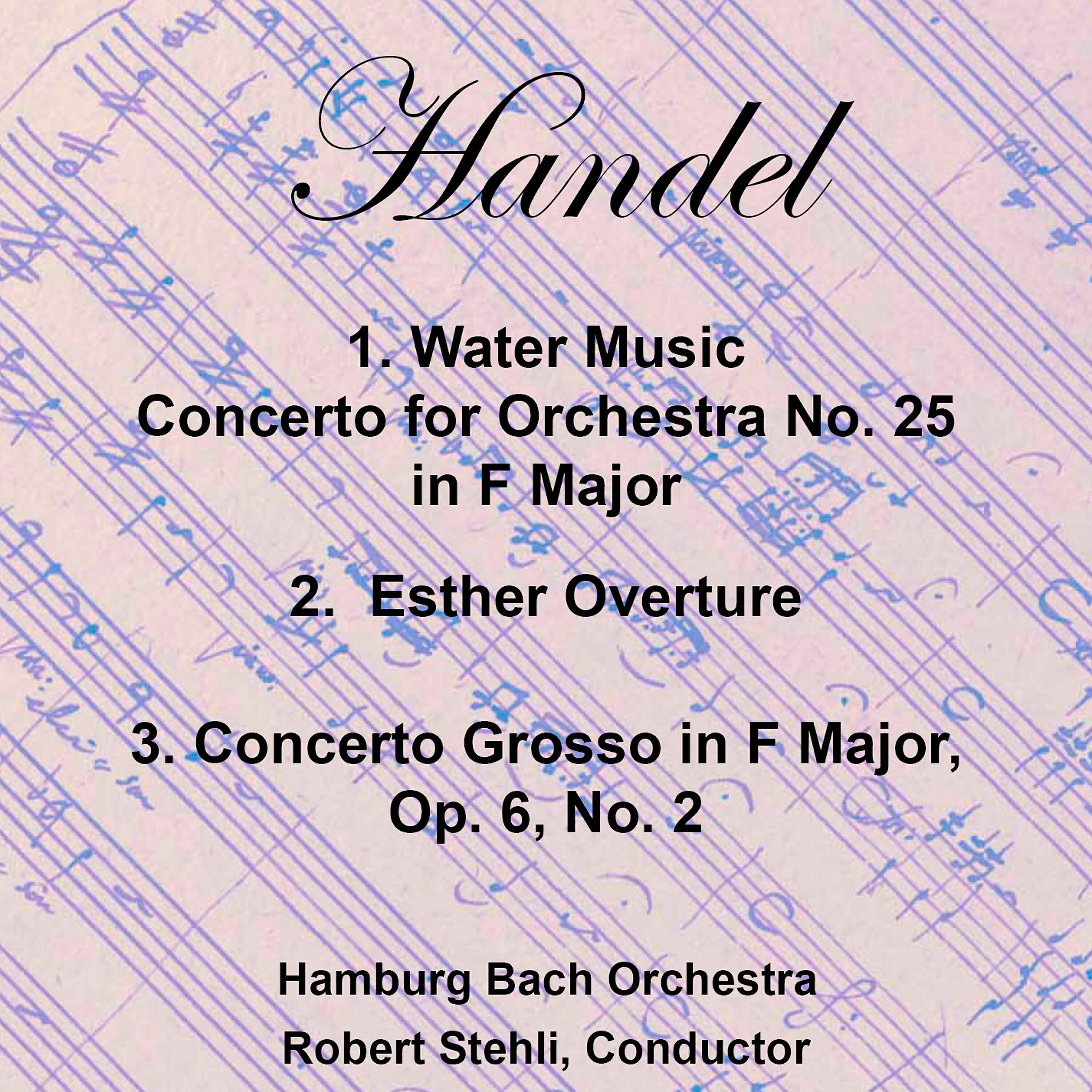 Релиз Handel: Water Music, Esther Overture and Concerto Grosso
