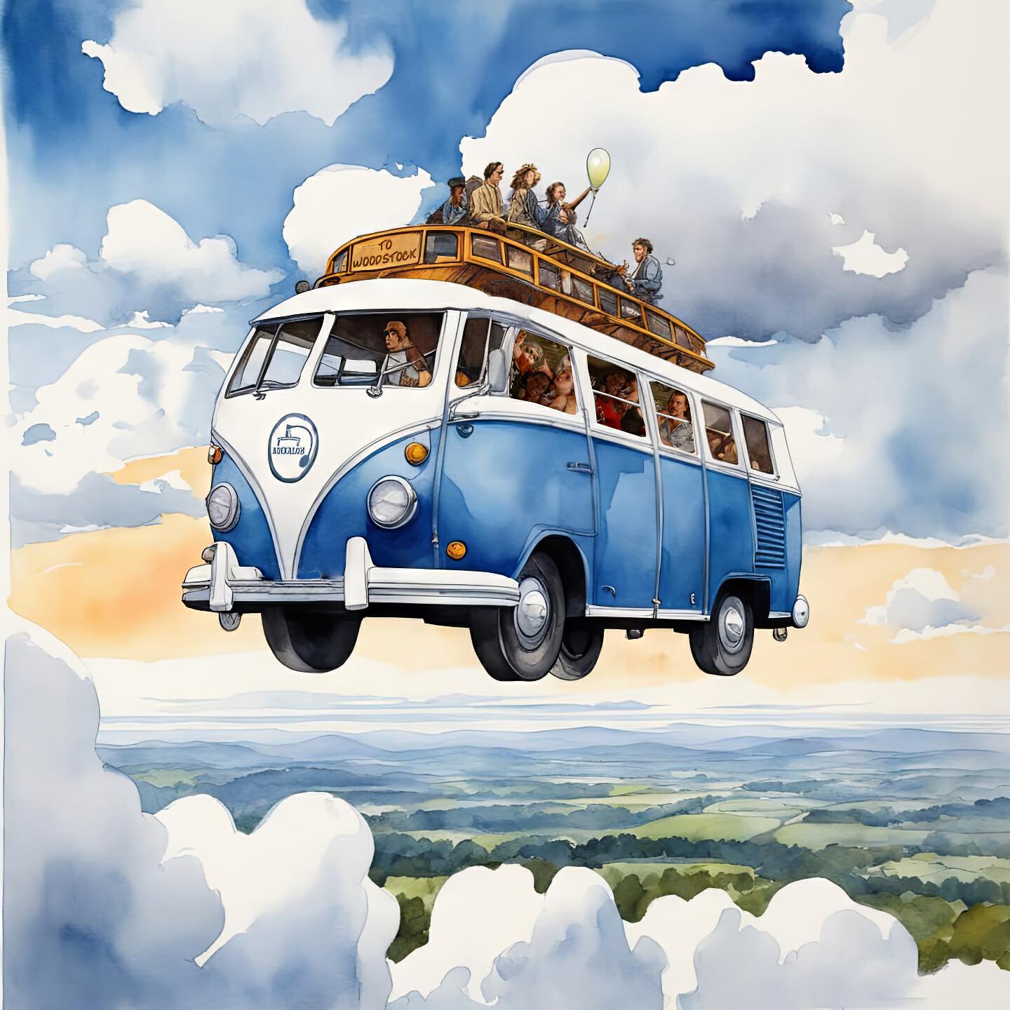 Релиз Автобус, который идет на Woodstock