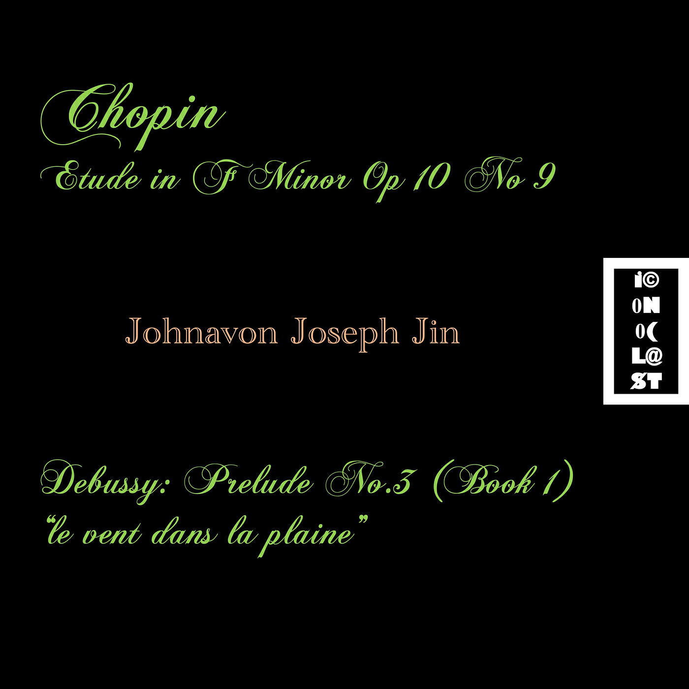 Релиз Chopin Etude in F Minor Op 10 No 9 | Debussy: Prelude No 3 (Book 1) "Le Vent Dans La Plaine"