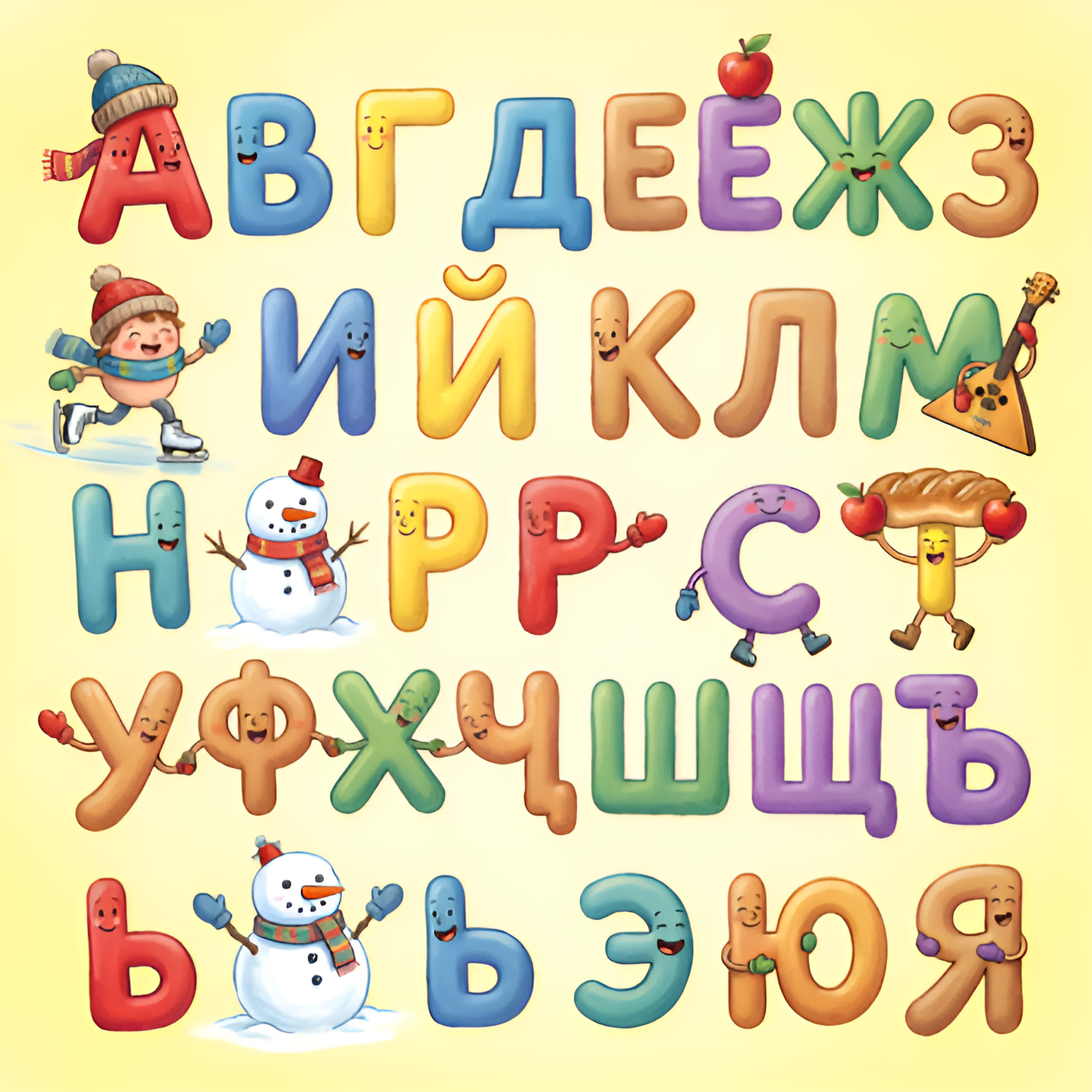 Релиз Алфавит весёлый (все буквы)