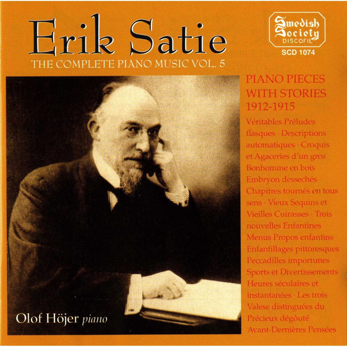 Релиз Satie: Complete Piano Music, Vol. 5