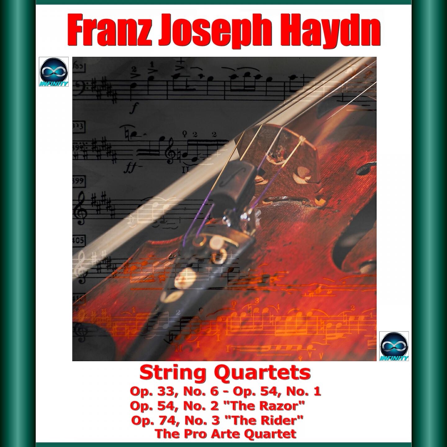 Релиз Haydn: String Quartets Op. 33, No. 6 - Op. 54, No. 1 Op. 54, No. 2 - Op. 54, No. 2 "The Razor" Op. 74, No. 3 "The Rider"