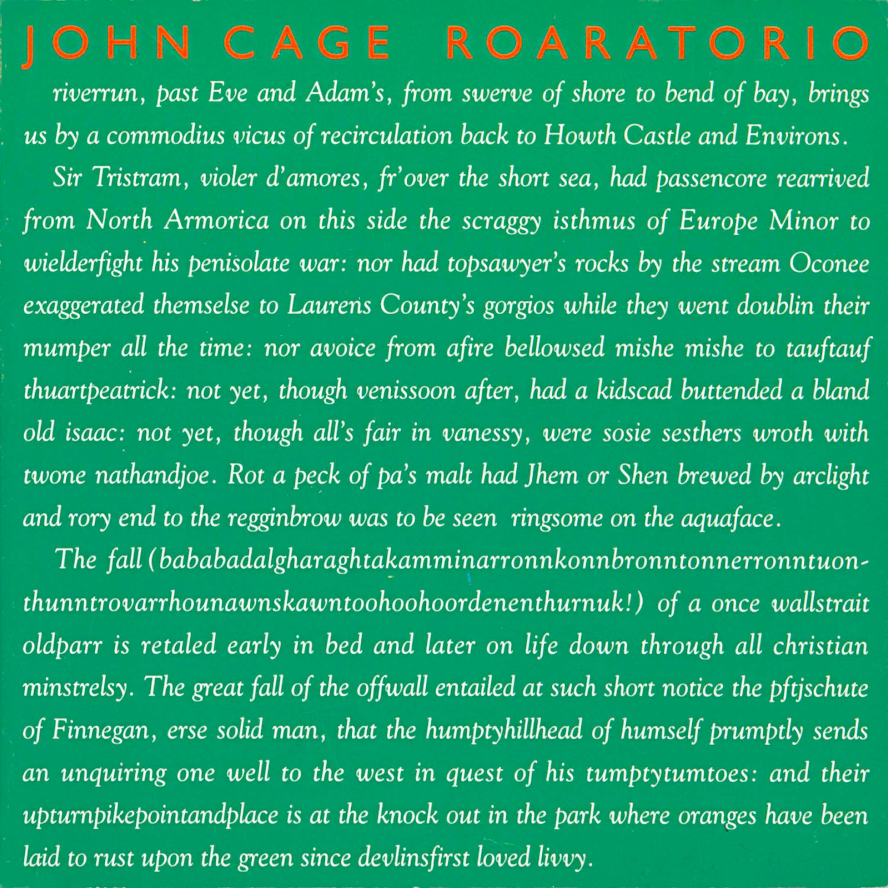 Релиз Cage: Roaratorio