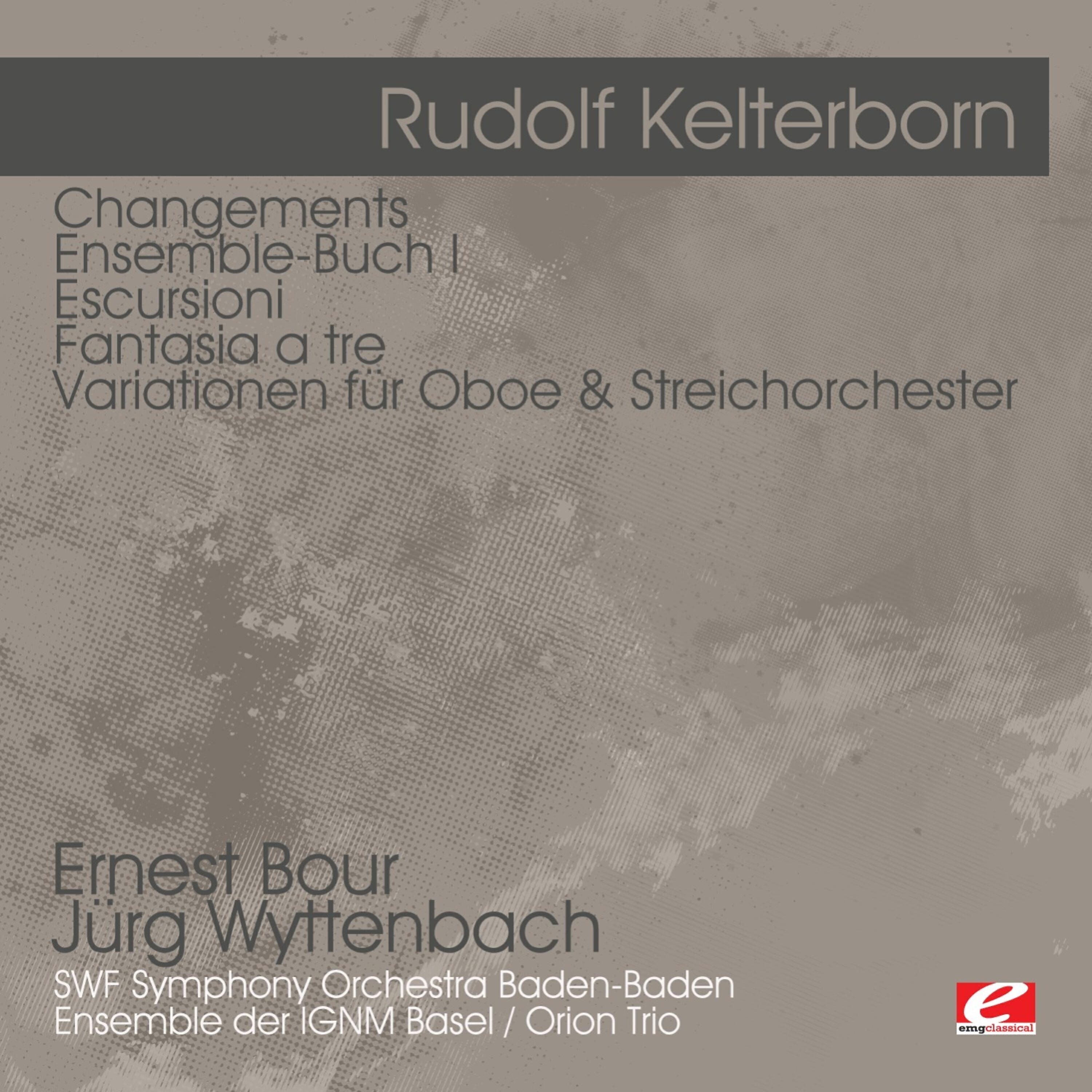 Релиз Kelterborn: Changements - Ensemble-Buch I - Escursioni - Fantasia a tre -Variationen für Oboe & Streichorchester
