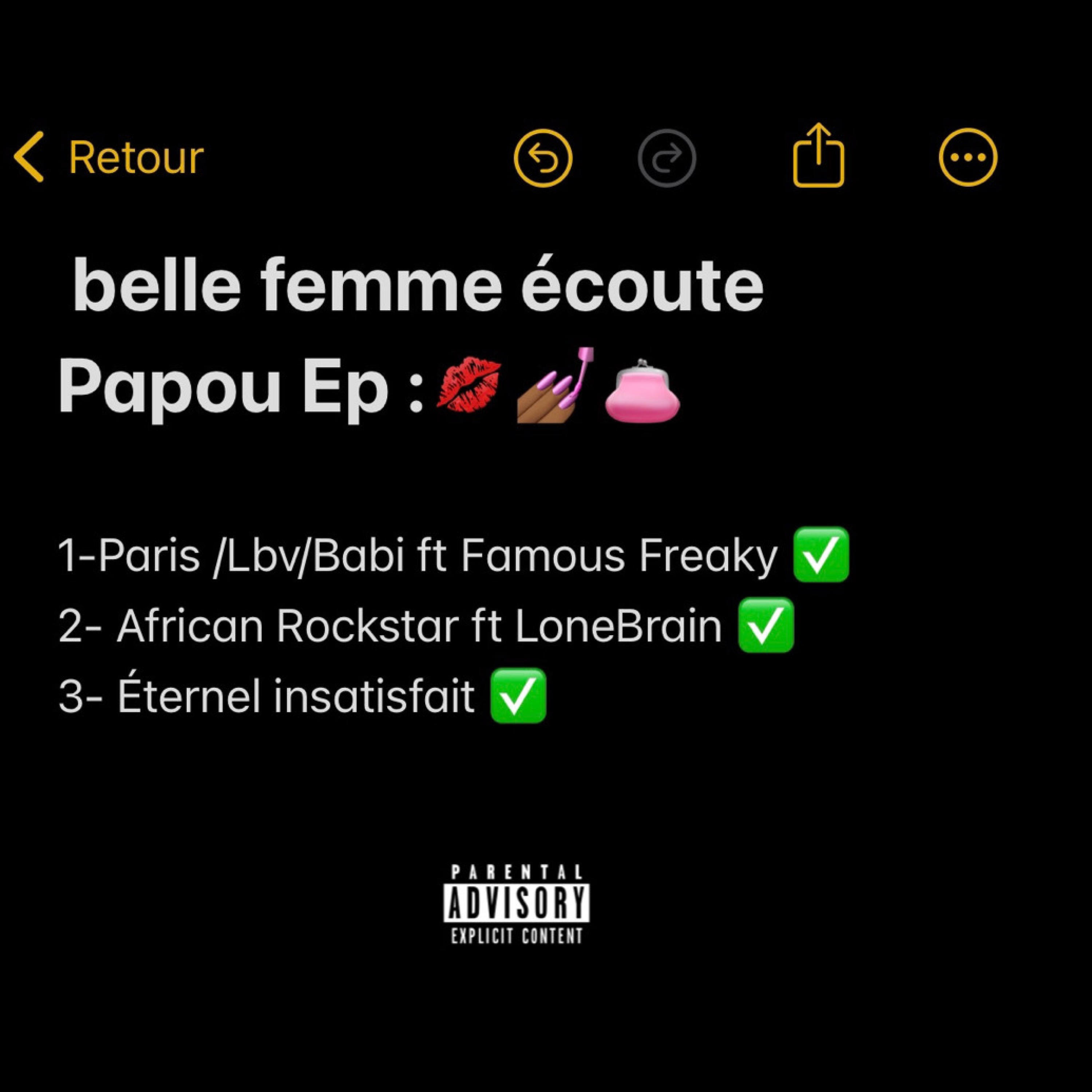 Релиз Belle femme écoute Papou