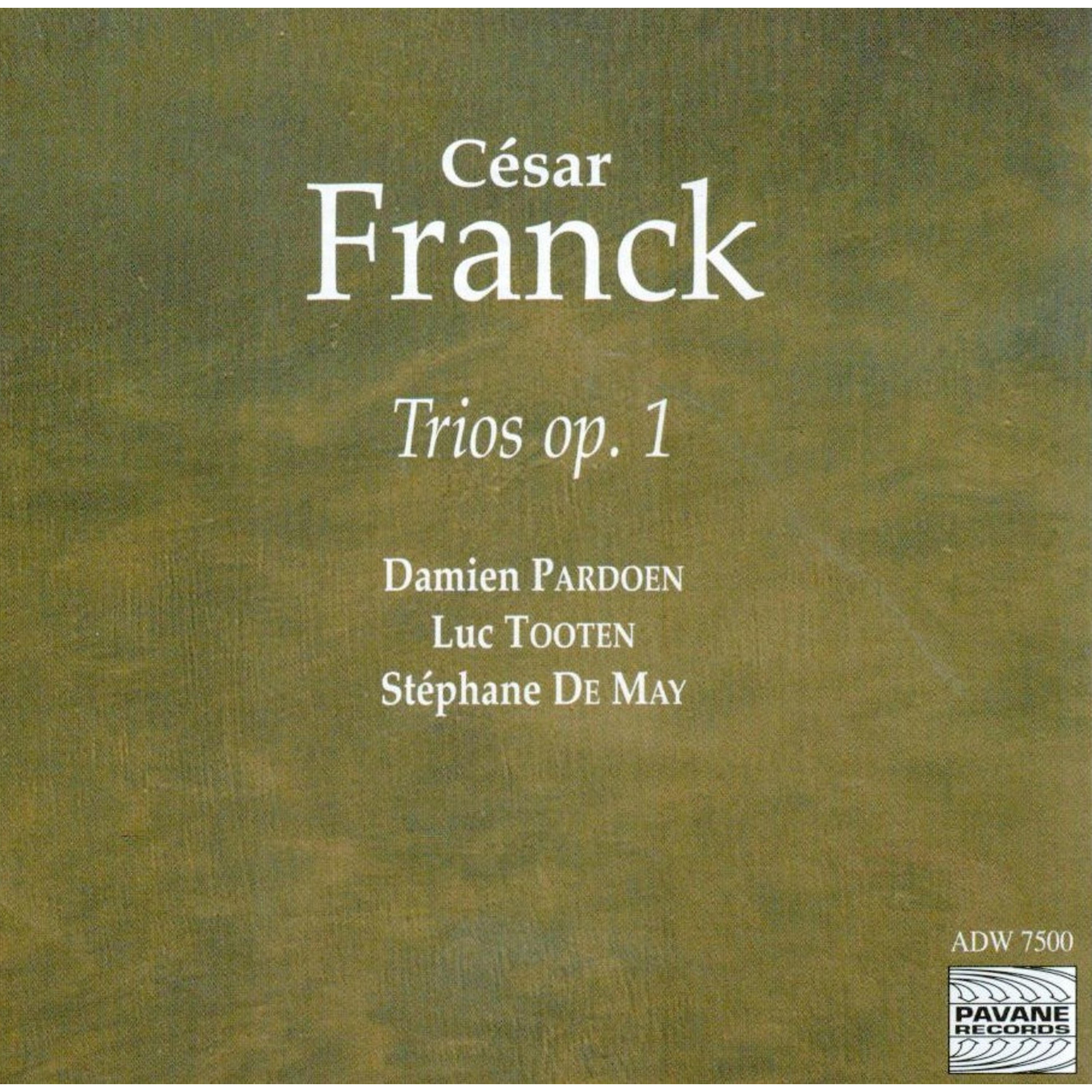 Релиз Franck: Trios Op. 1