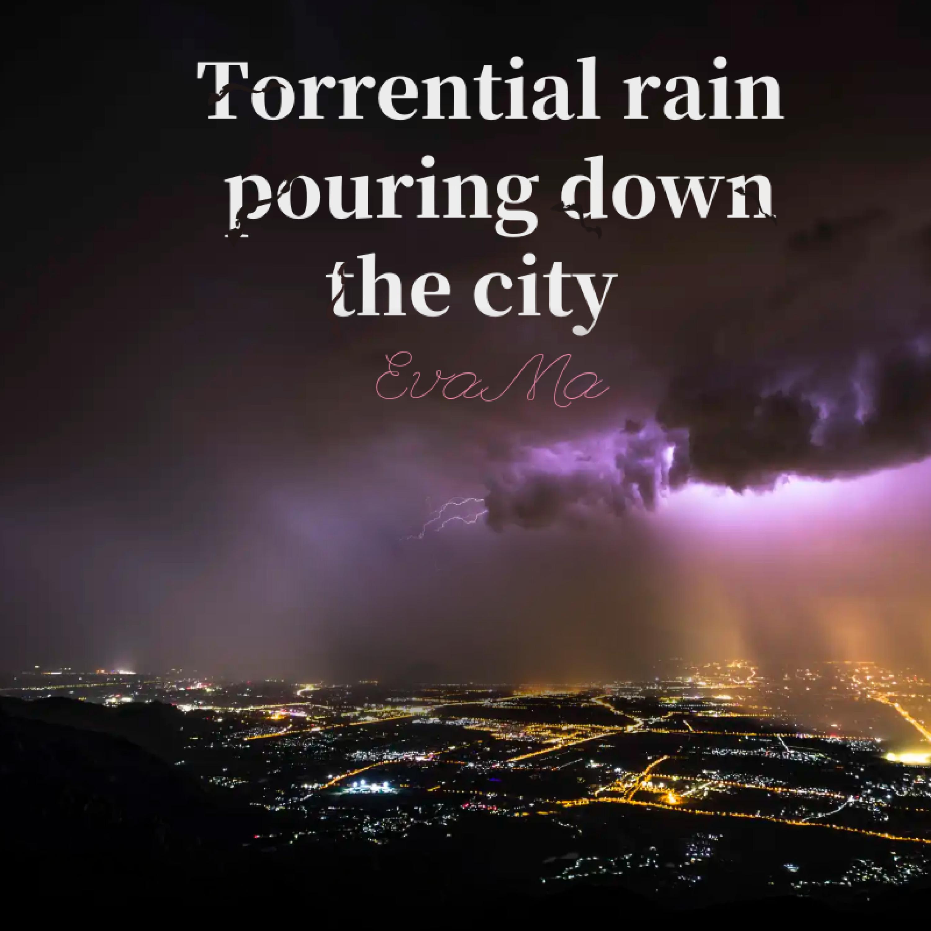 Релиз Torrential Rain Pouring down the City