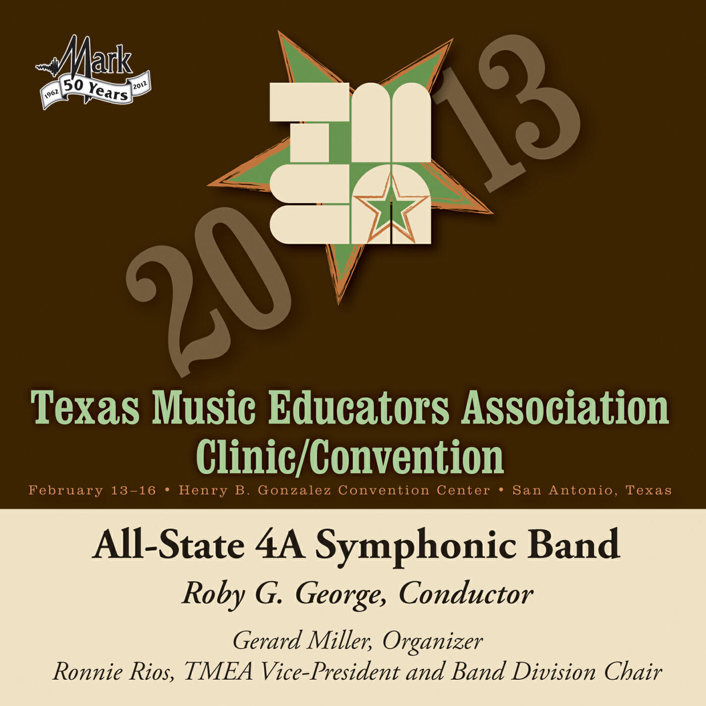 Релиз 2013 Texas Music Educators Association (TMEA): All-State 4A Symphonic Band