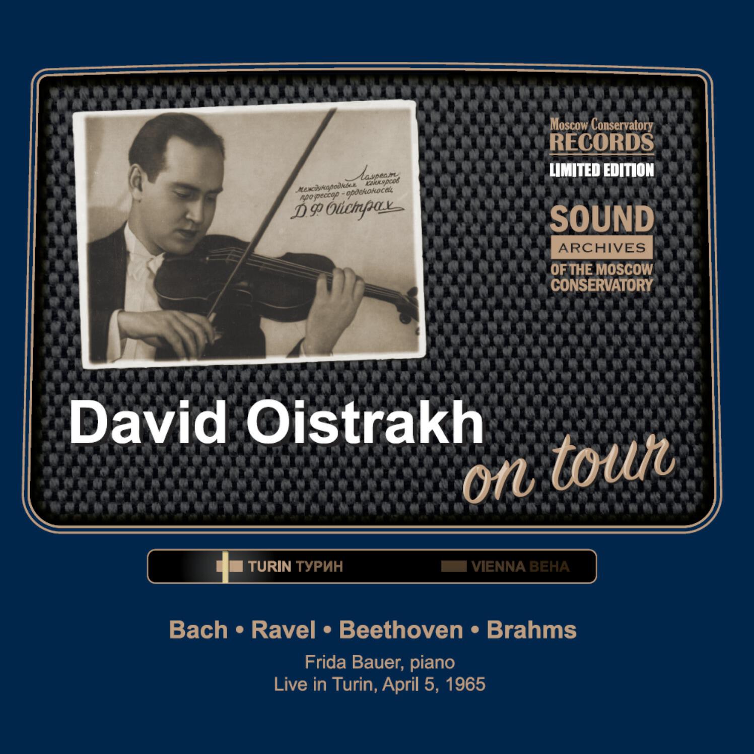 Релиз David Oistrakh on Tour (Live in Turin, April 5, 1965)