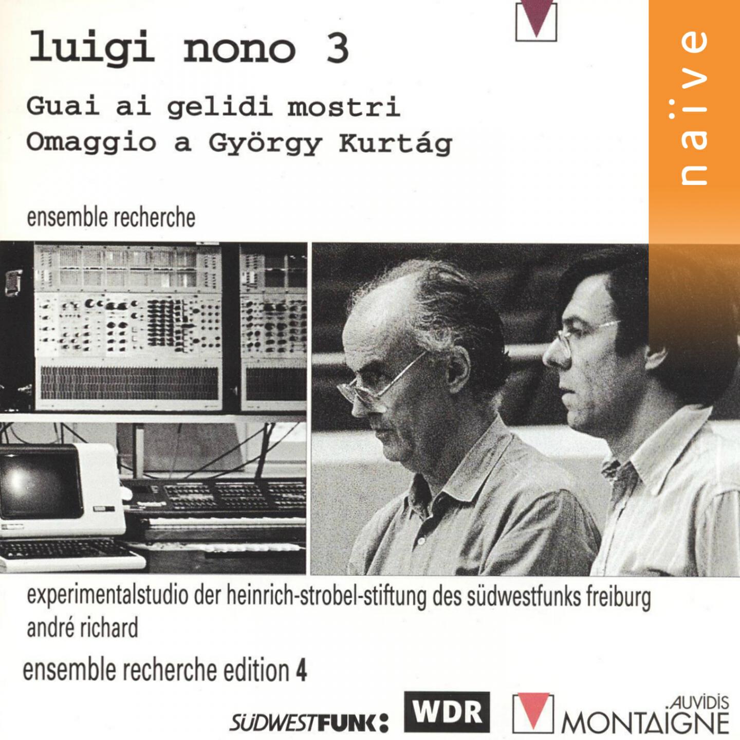 Релиз Nono: Guai ai gelidi mostri - Omaggio a György Kurtág