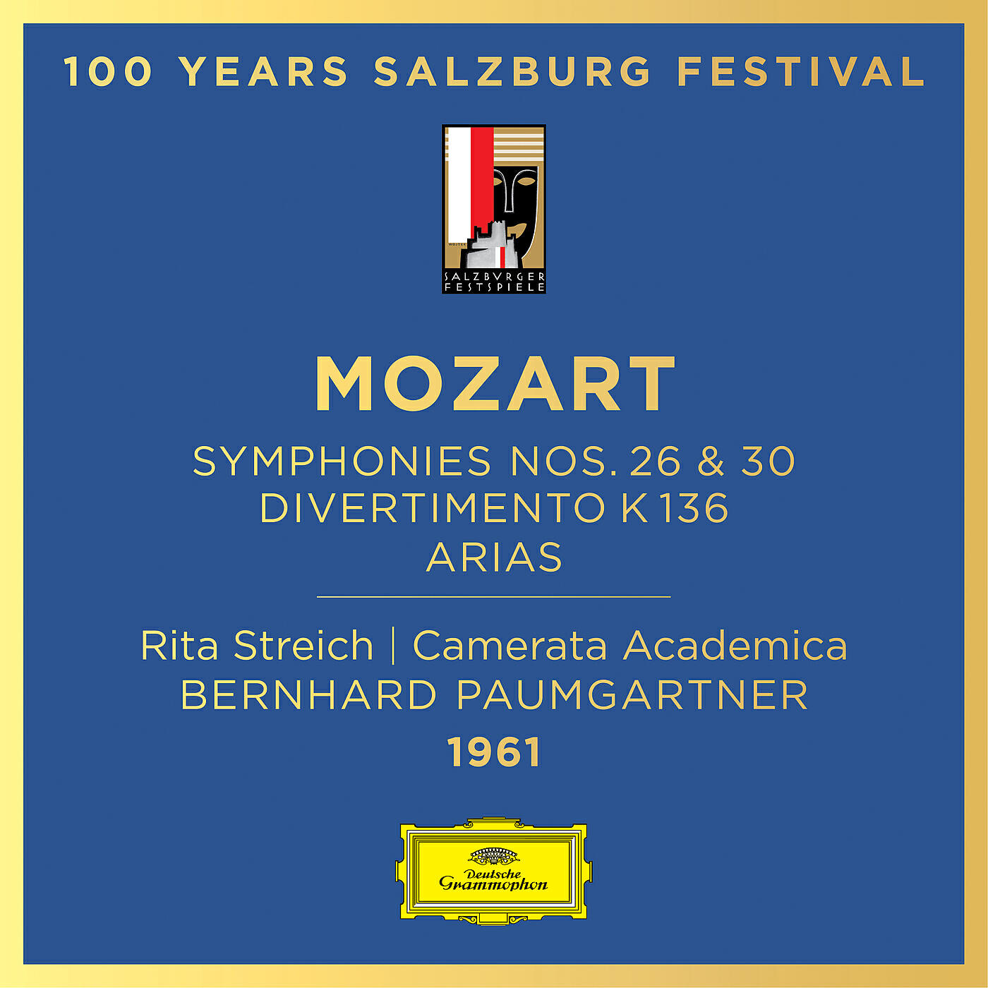 Релиз Mozart: Symphony Nos. 26 & 30; Divertimento, K. 136; Arias