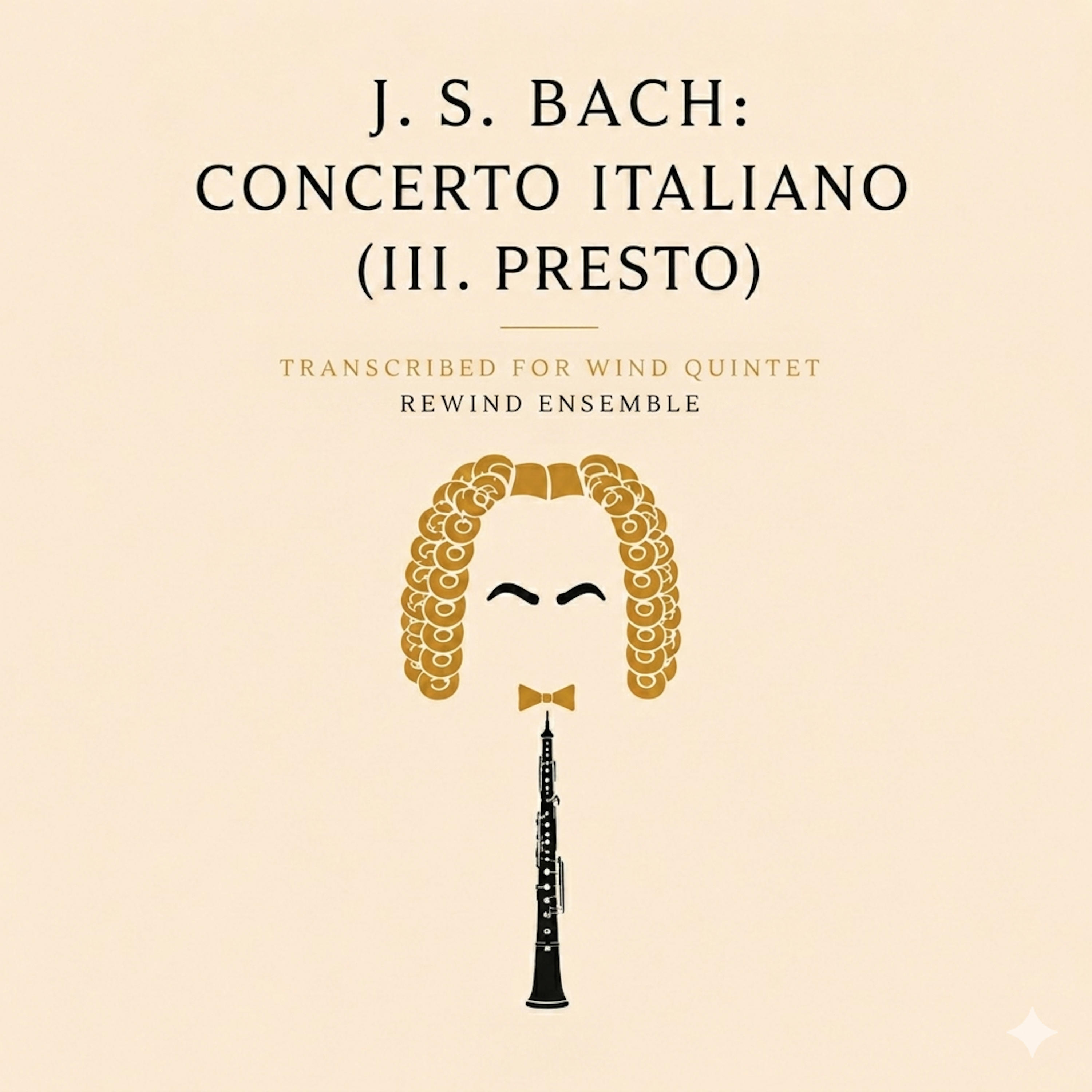 Релиз Concerto Italiano, BWV 971: III. Presto (wind quintet version)