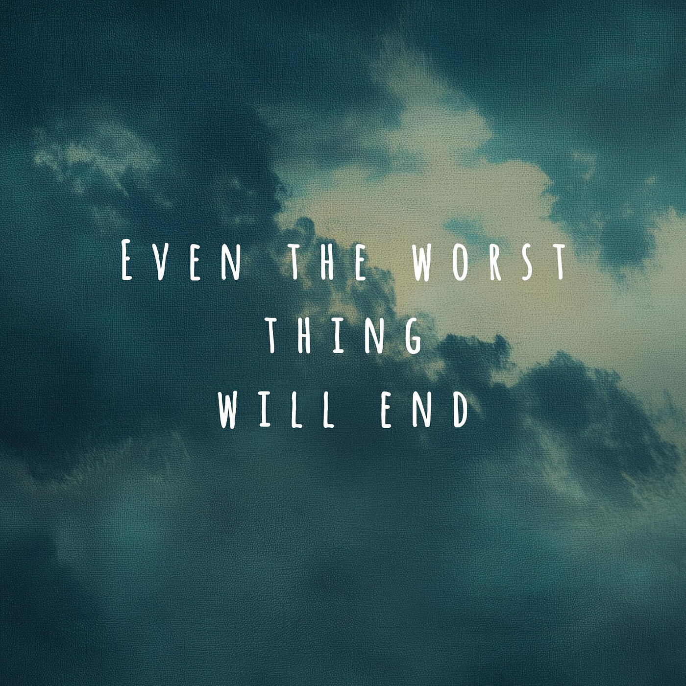 Релиз Even the Worst Thing Will End