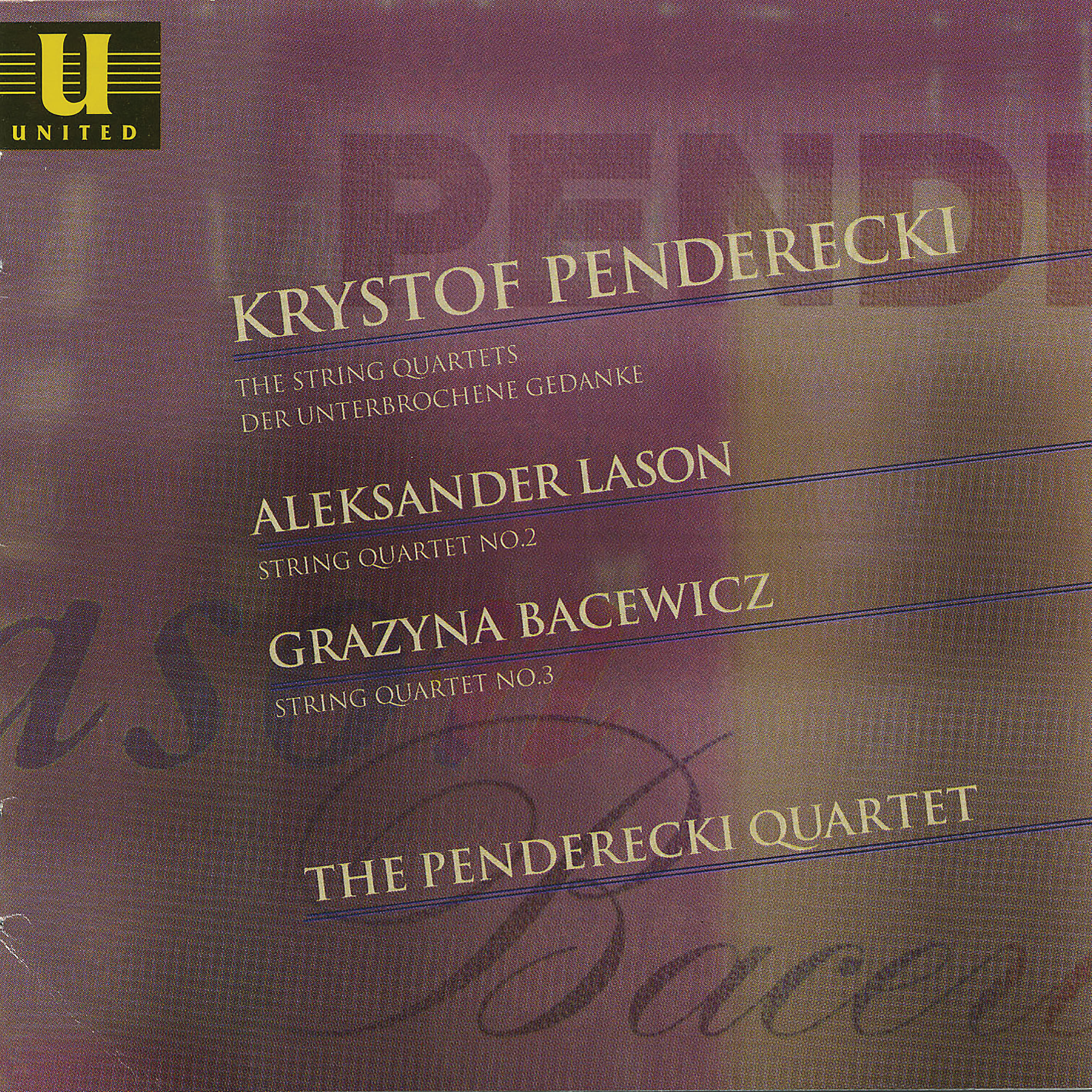 Релиз Polish String Quartets: Penderecki, Lason, Bacewicz