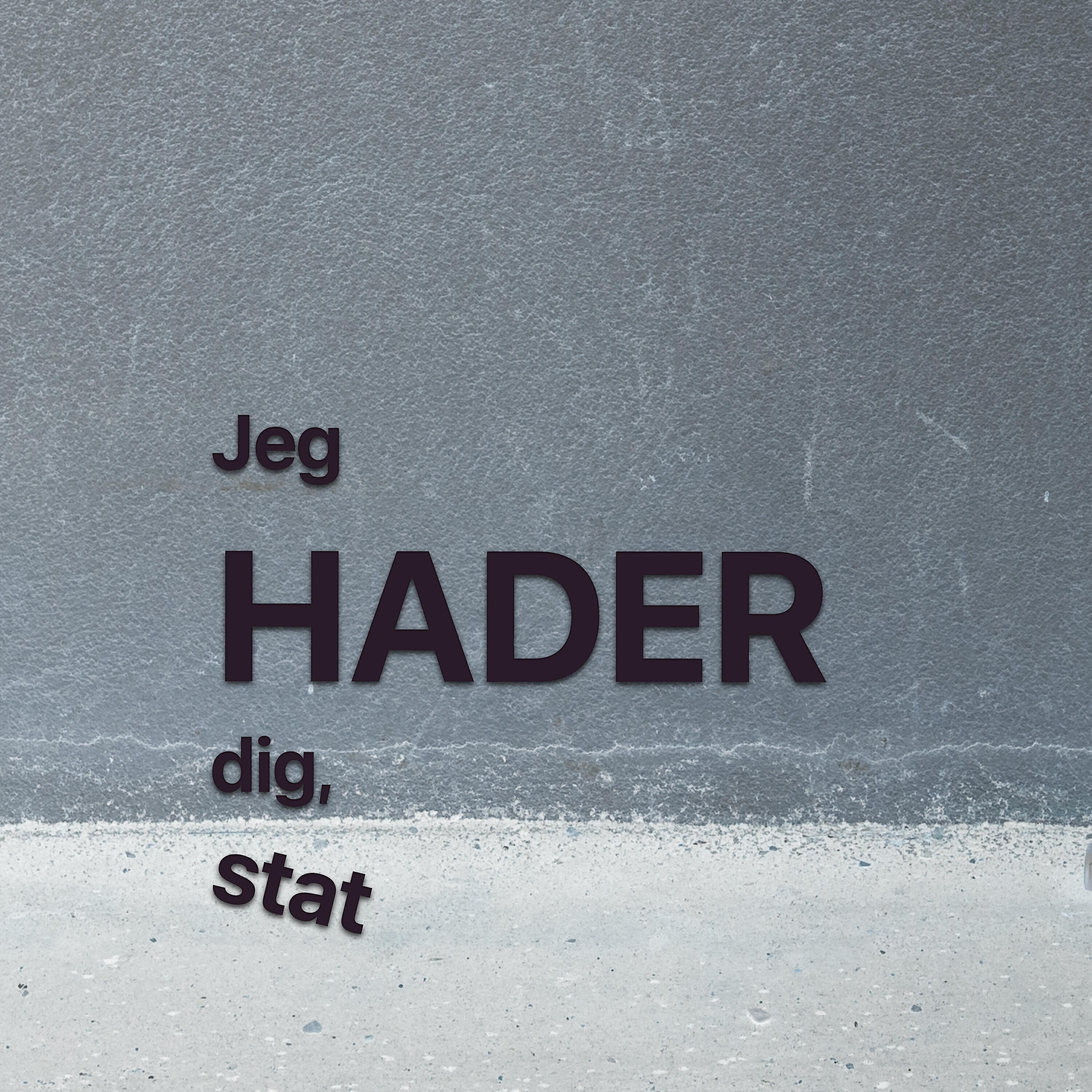 Релиз Jeg hader dig, stat (Radio Edit)