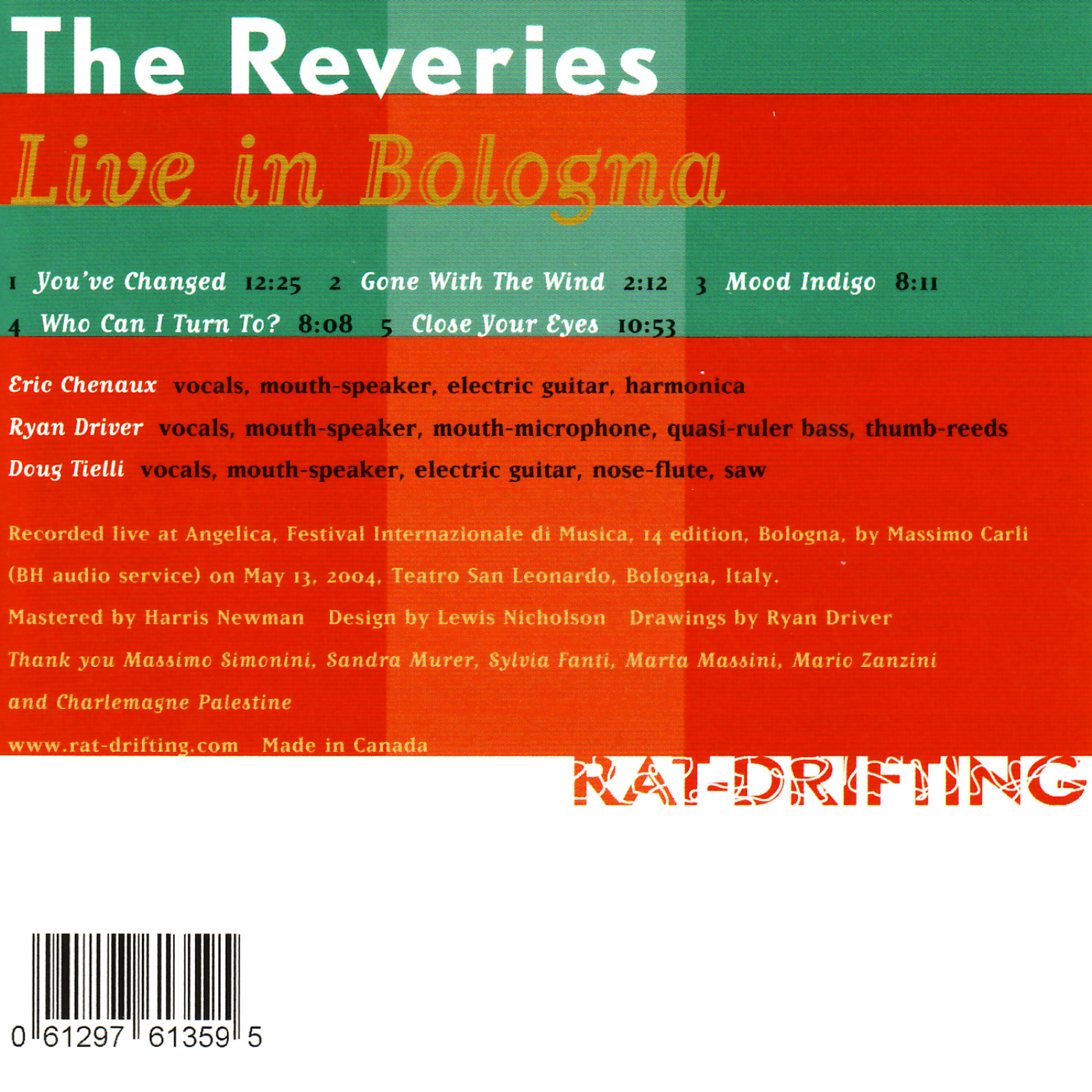 Релиз Live In Bologna