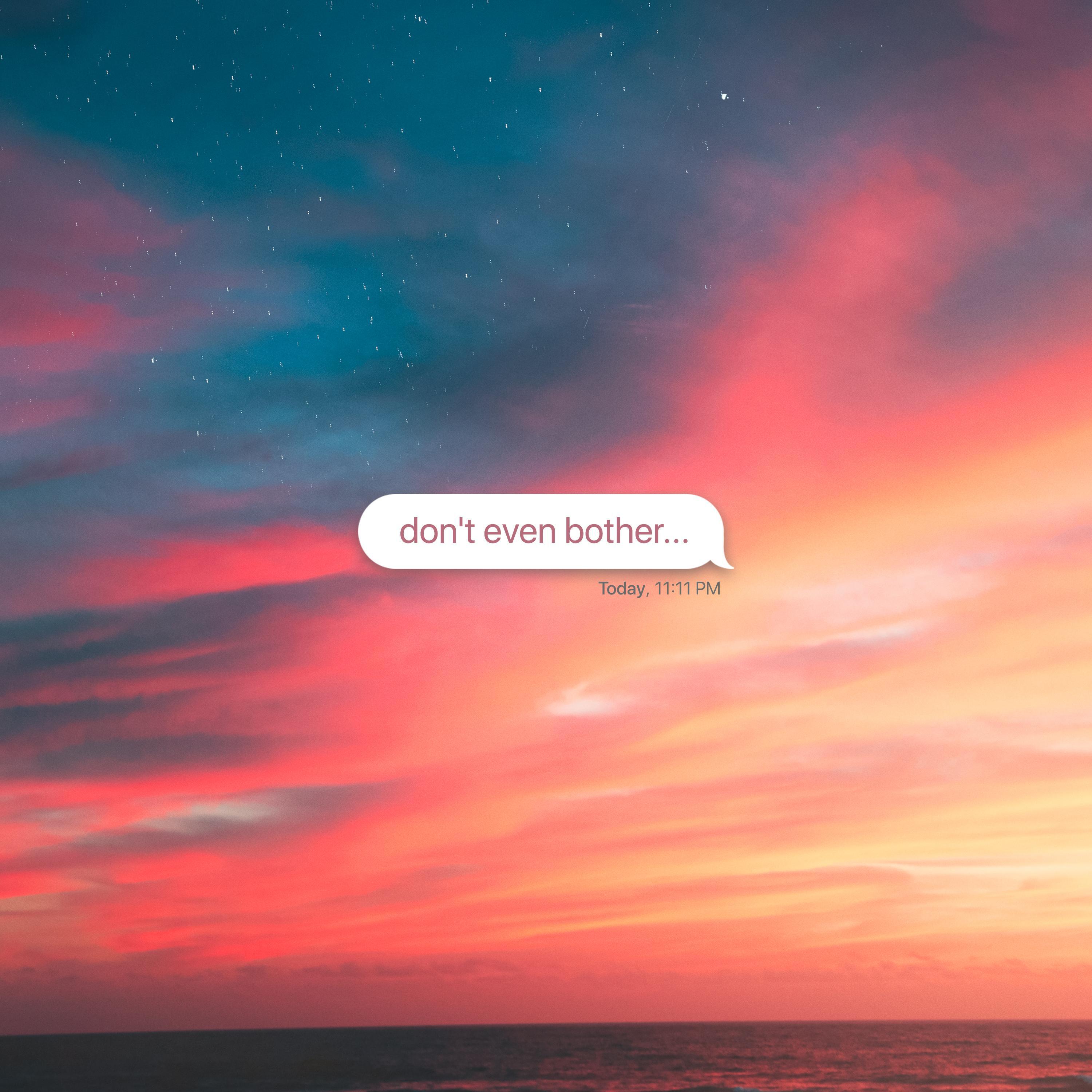 Релиз don't even bother