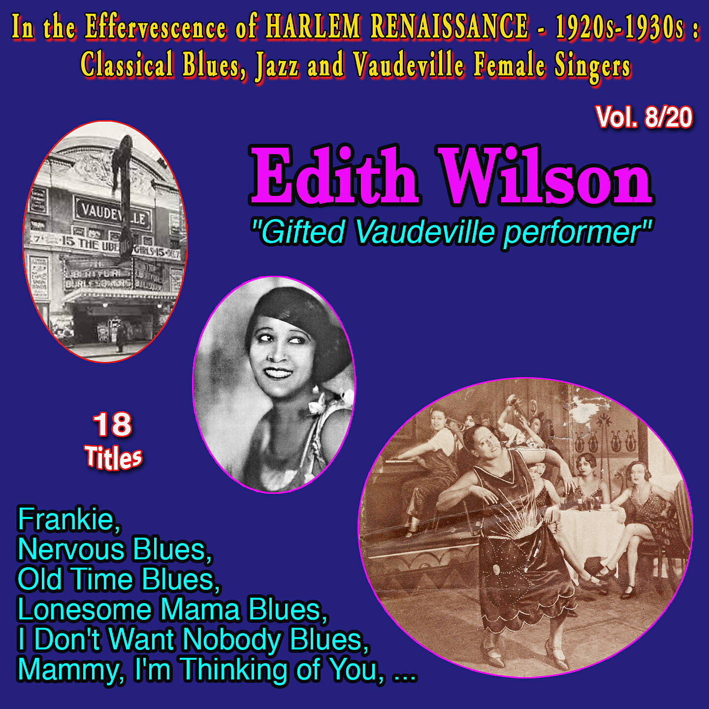 Релиз In the effervescence of Harlem Renaissance - 1920s-1930s : Classical Blues, Jazz & Vaudeville Female Singers Collection - 20 Vol