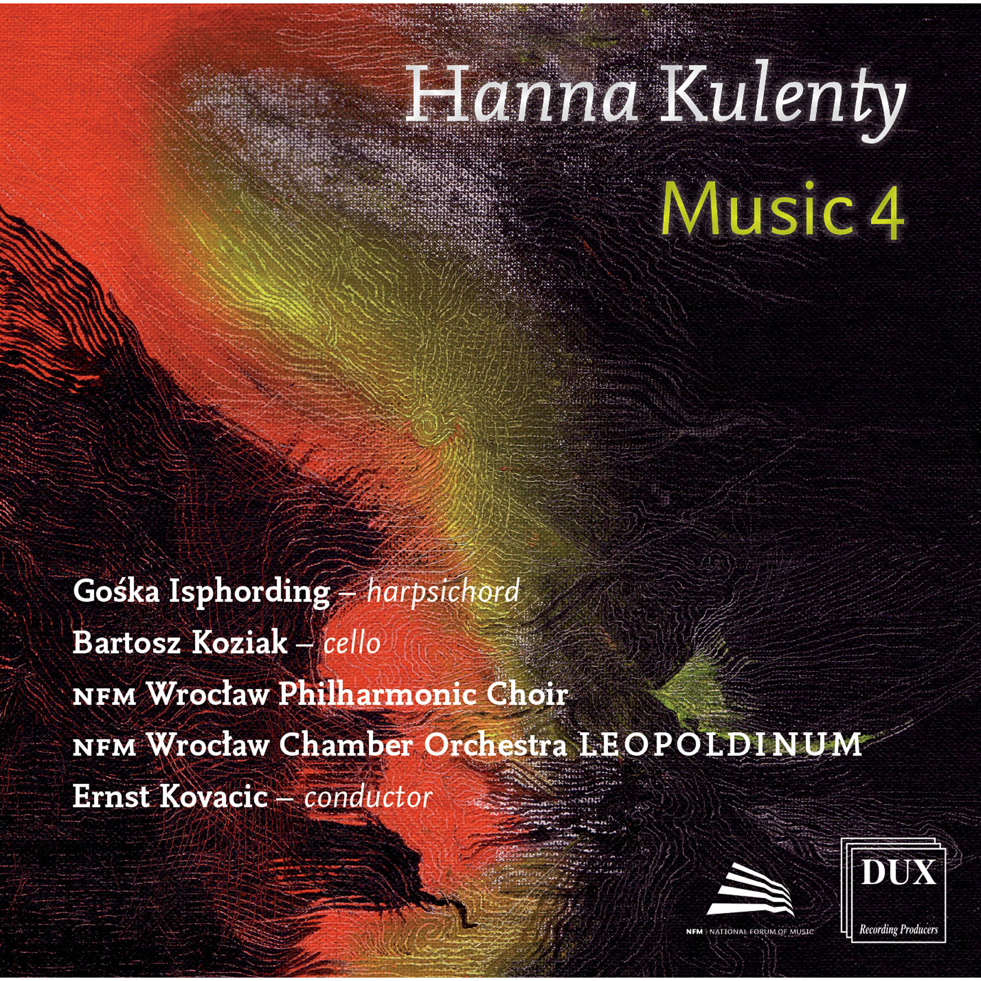 Релиз Hanna Kulenty: GG Concerto, Music for Roy, Breathe & Sinequan Forte B
