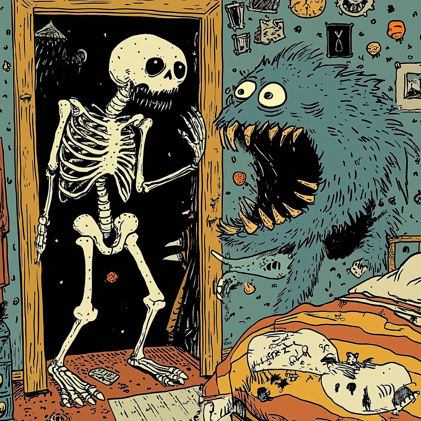 Релиз Скелеты в шкафу против монстра под кроватью