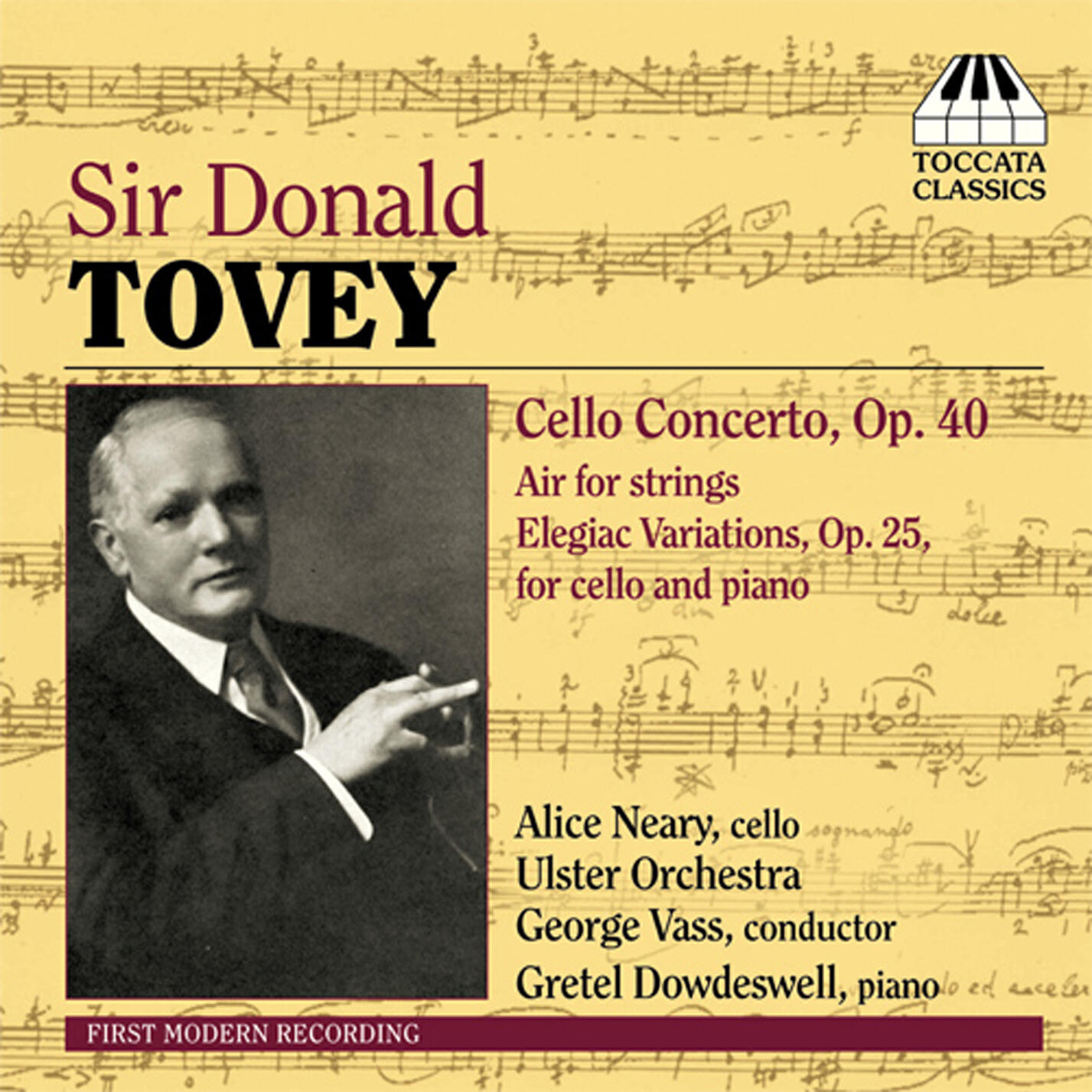 Релиз Tovey: Cello Concerto / Air / Elegiac Variations