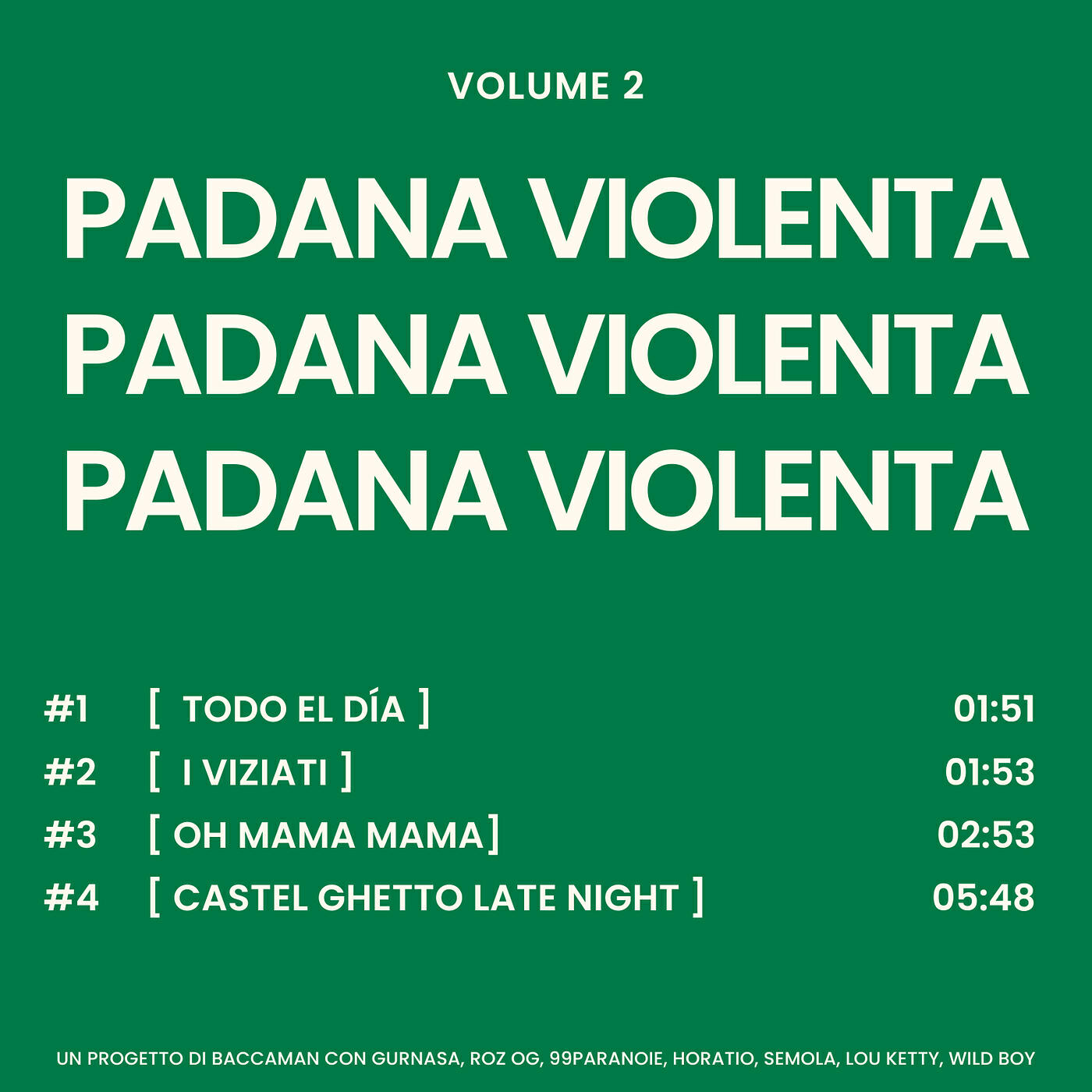 Релиз Padana Violenta, Vol. 2