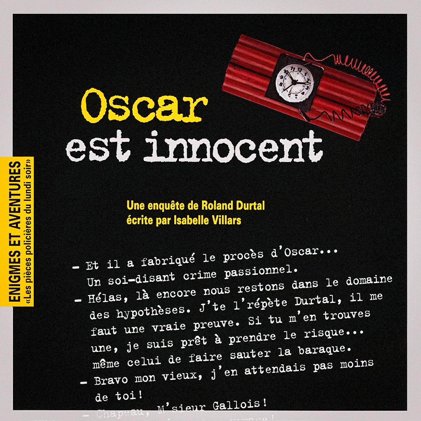 Трек Enigmes et aventures : « Oscar est innocent » (Les pièces policières du lundi soir) - Single