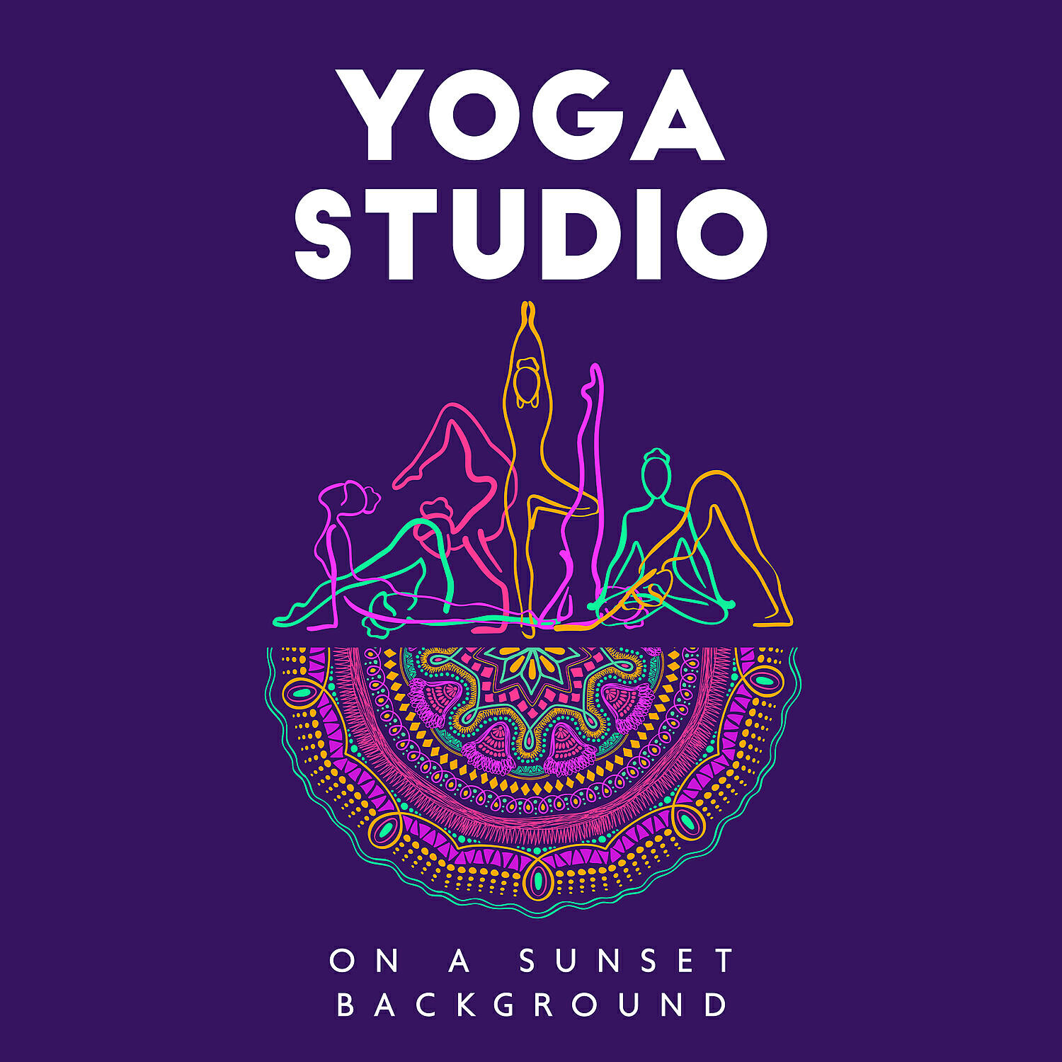 Релиз Yoga Studio on a Sunset Background: Relaxing Music to Calm the Mind, Healing Zen Meditation Music