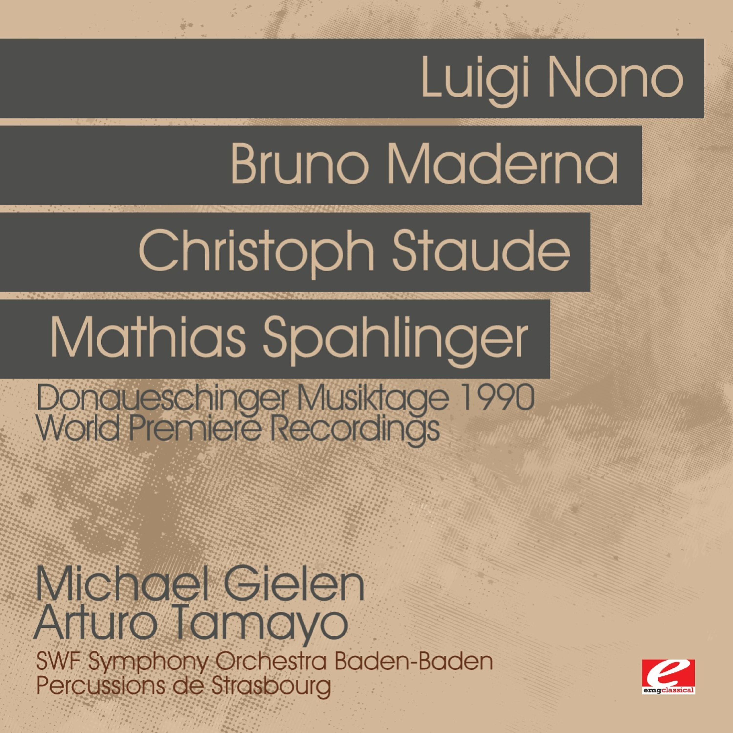 Релиз Donaueschinger Musiktage 1990 - World Premiere Recordings (Digitally Remastered)
