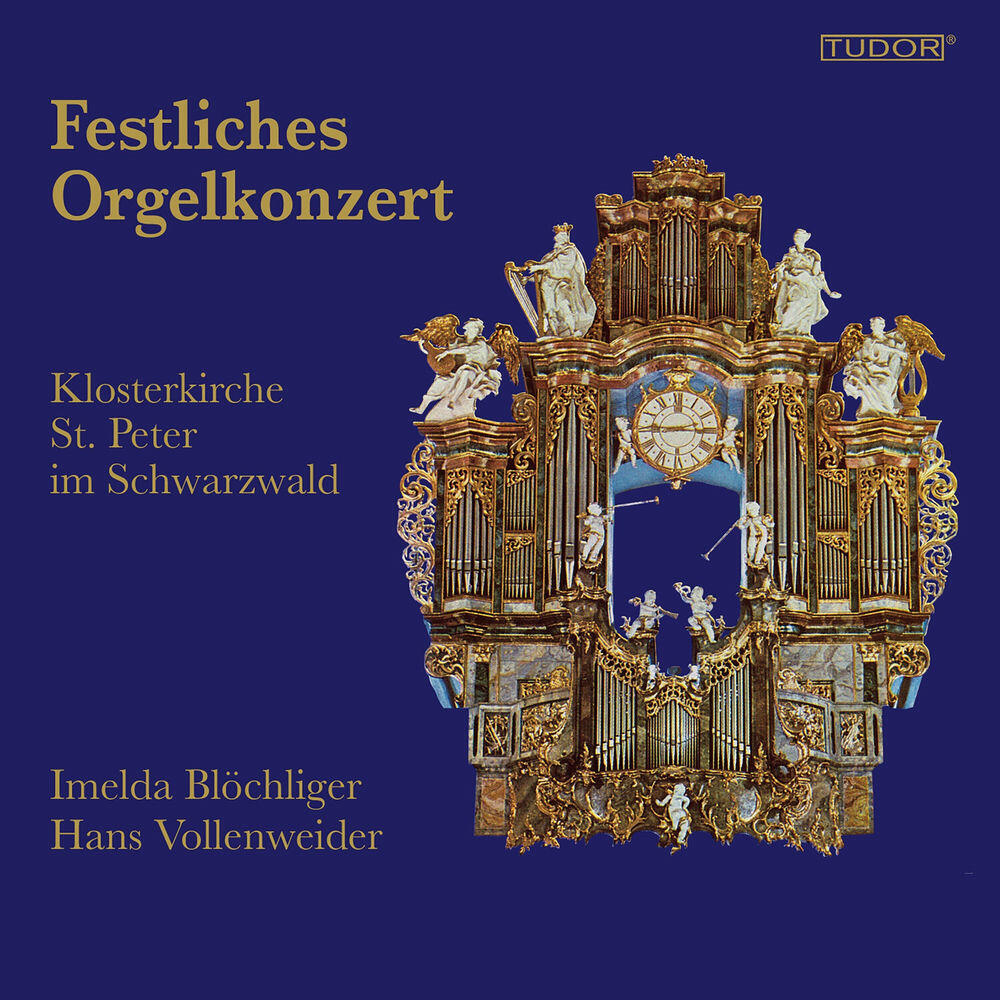 Релиз Orgelkonzert Klosterkirche St. Peter im Schwarzwald · Johann Christian Bach / Johann Pachelbel / Marian Müller / Adolph Hesse / Severo Giussani / Gaetano Piazza / Gustav Adolf Merkel - Imelda Blöchliger (Orgel) · Hans Vollenweider (Orgel/Cembalo)