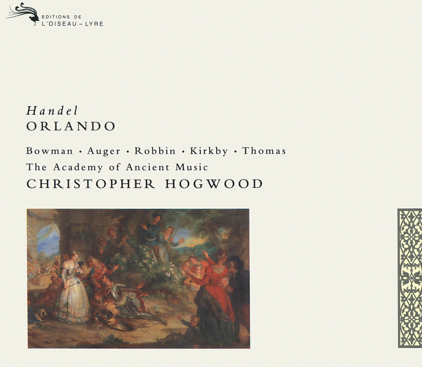 James Bowman, Academy of Ancient Music, Christopher Hogwood - Handel: Orlando, HWV 31 / Act 1 - Non fu già men fotre Alcide