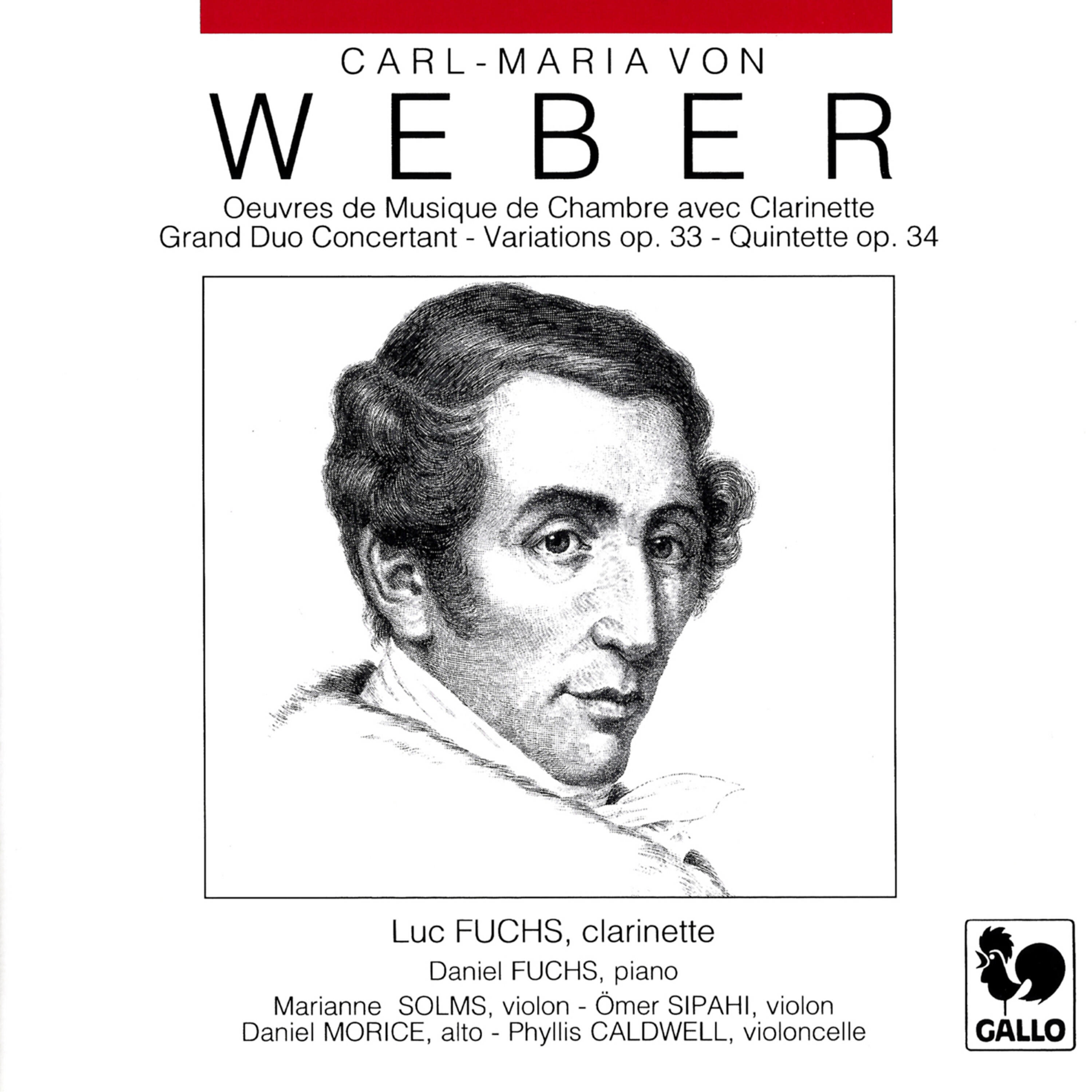 Релиз Carl Maria von Weber: Chamber Music with Clarinet (Grand Duo Concertant, Op. 48, J. 204 - Variations on a Theme from Silvana, Op. 33, J. 128 - Clarinet Quintet, Op. 34, J. 182)
