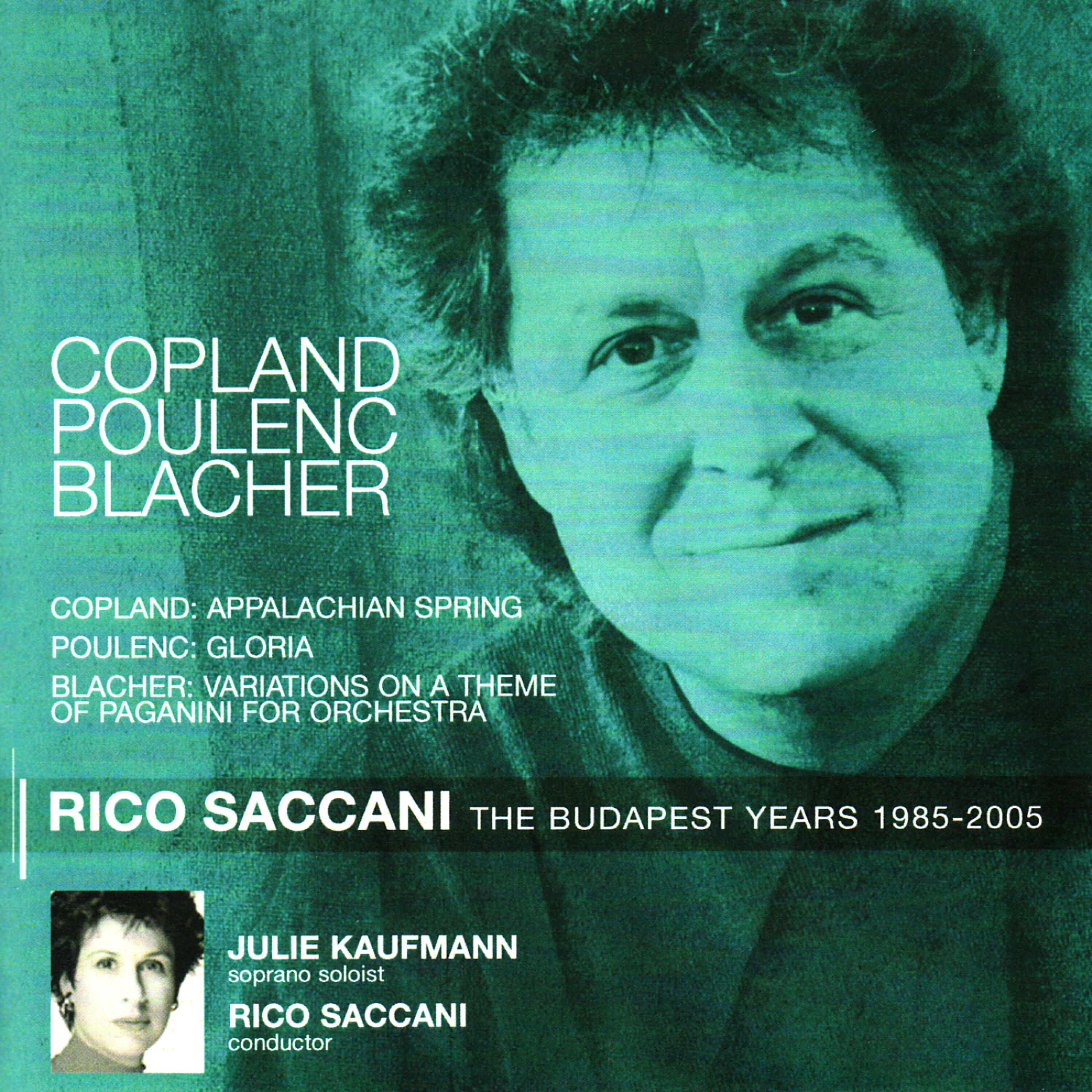 Релиз Copland: Appalachian Spring - Poulenc: Gloria - Blacher: Variations on a Theme of Paganini for Orchestra