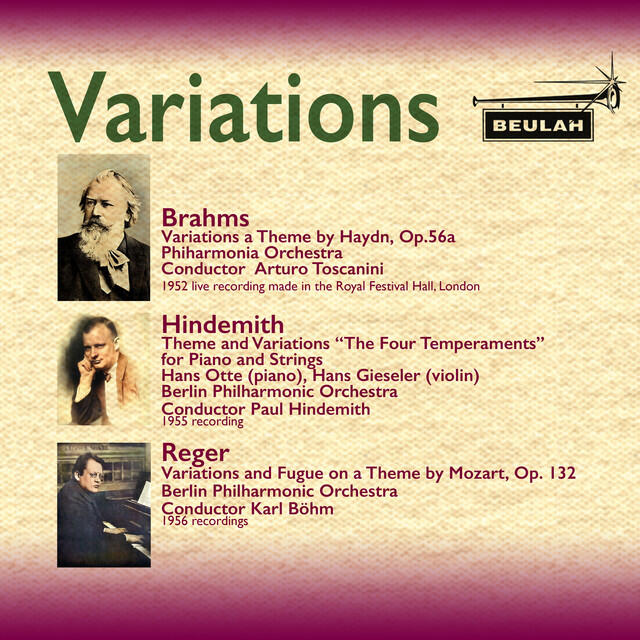 Релиз Variations by Brahms, Hindemith and Reger