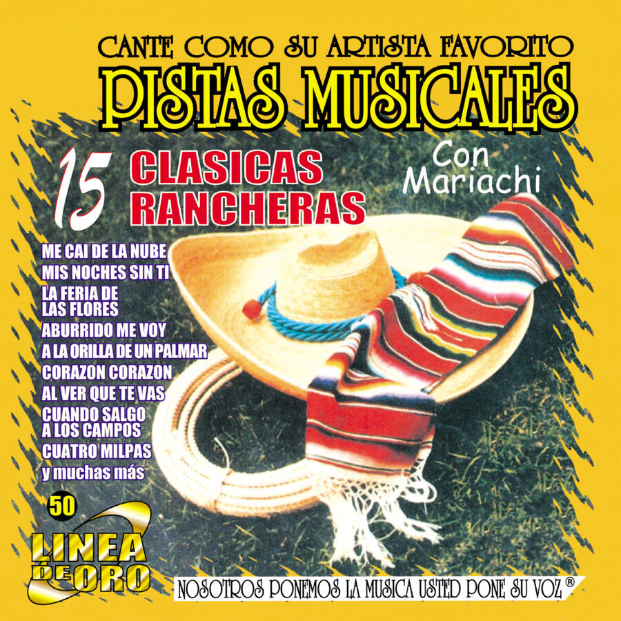 Релиз Pistas Musicales Con Mariachi 15 Clasicas Rancheras