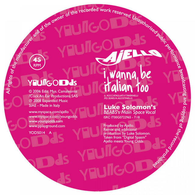 Релиз I wanna be Italian too