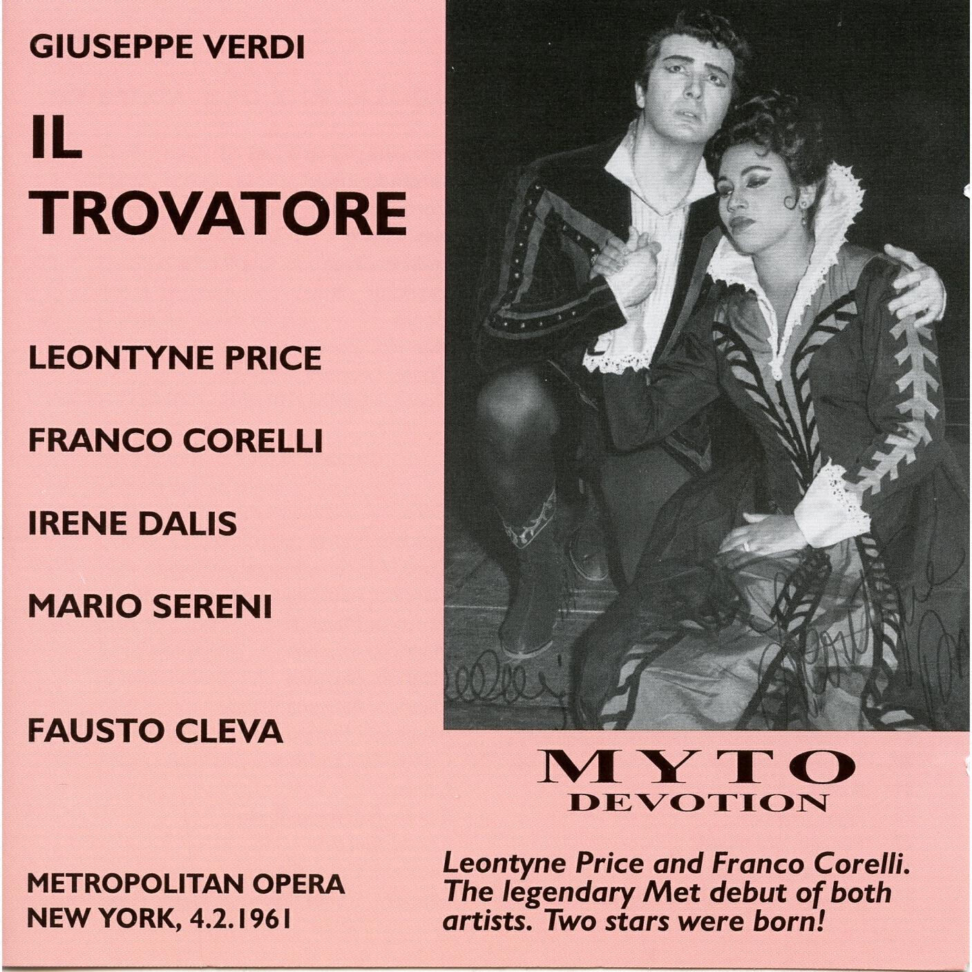 Релиз Verdi: Il trovatore (Recorded 1961) [Live]