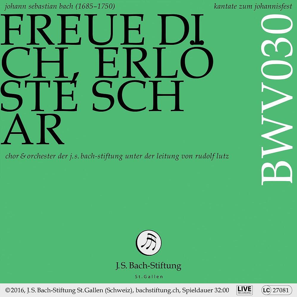 Релиз Bachkantate, BWV 30 - Freue dich, erlöste Schar (Live)