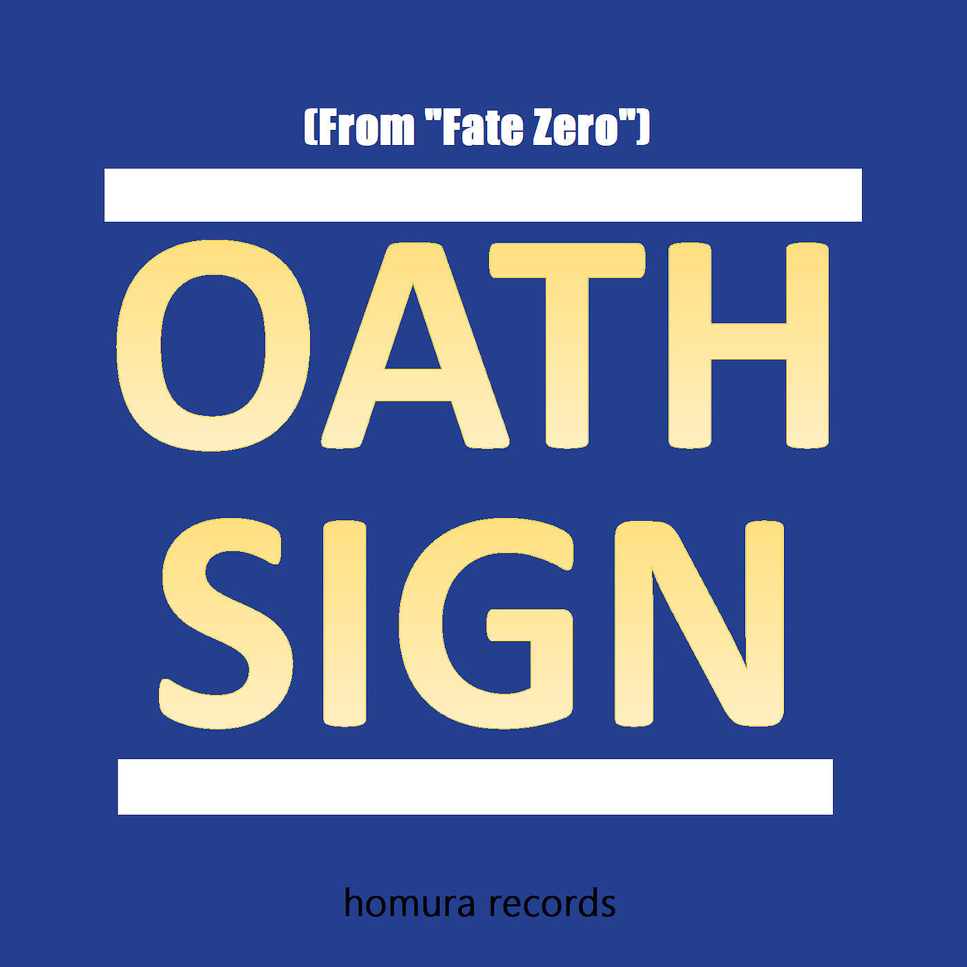 Релиз Oath Sign (From "Fate Zero")