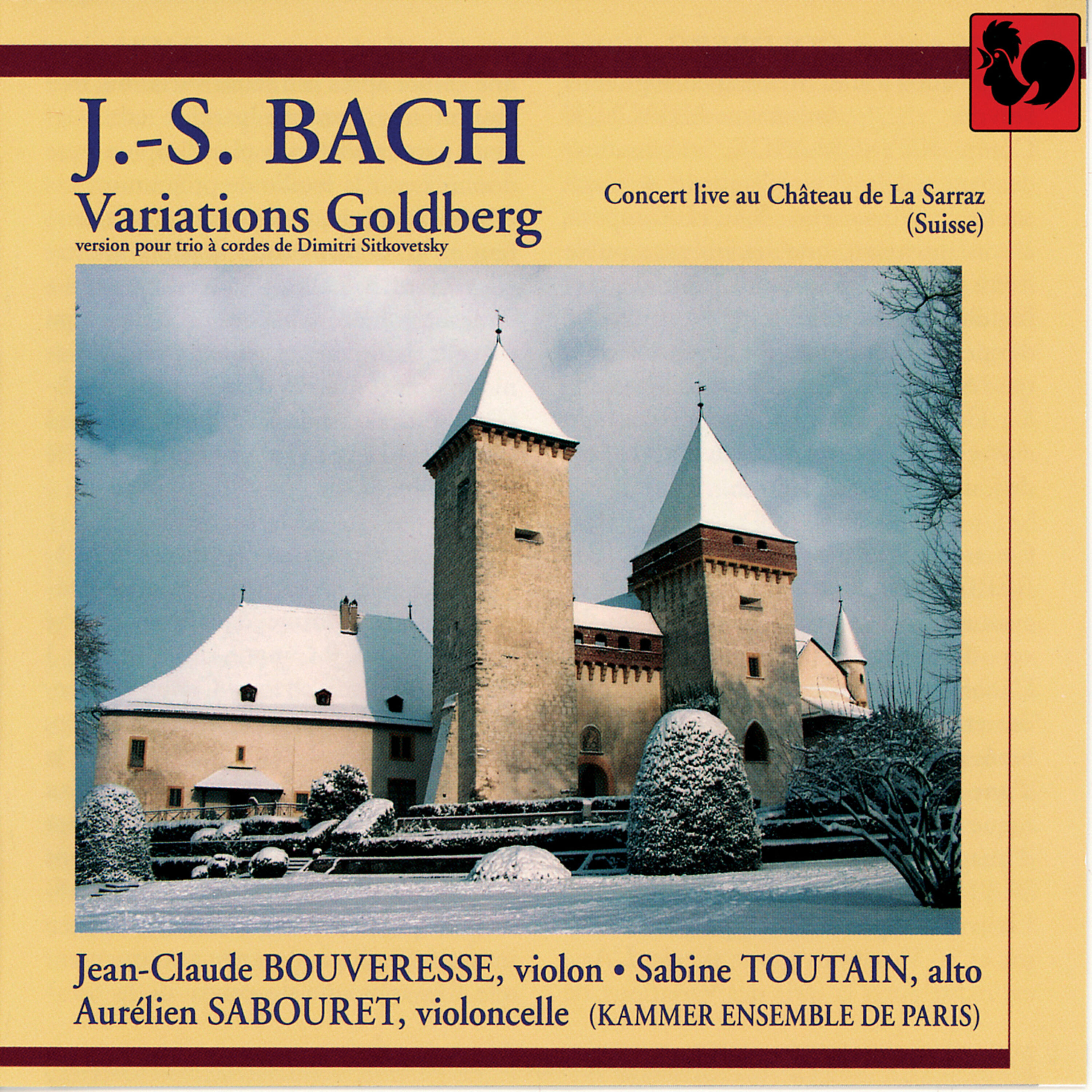 Релиз Bach: Variations Goldberg (Version pour trio à cordes de Dmitry Sitkovetsky)