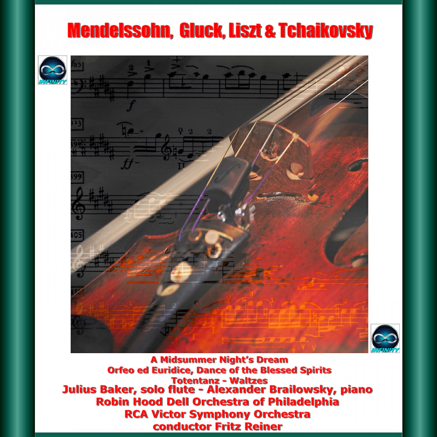 Релиз Mendelssohn, Gluck, Liszt & Tchaikovsky: A Midsummer Night's Dream - Orfeo Ed Euridice, Dance of the Blessed Spirits - Totentanz - Waltzes