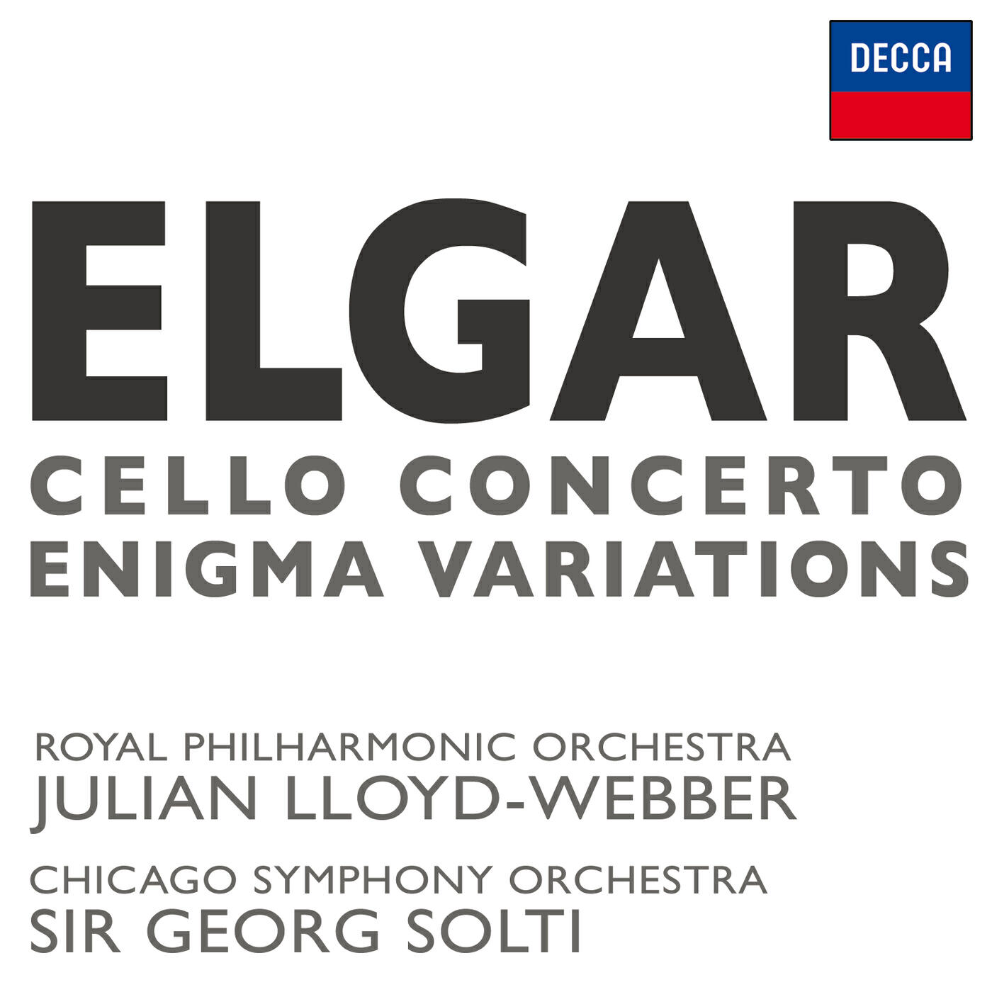 Релиз Elgar: Cello Concerto / Enigma Variations