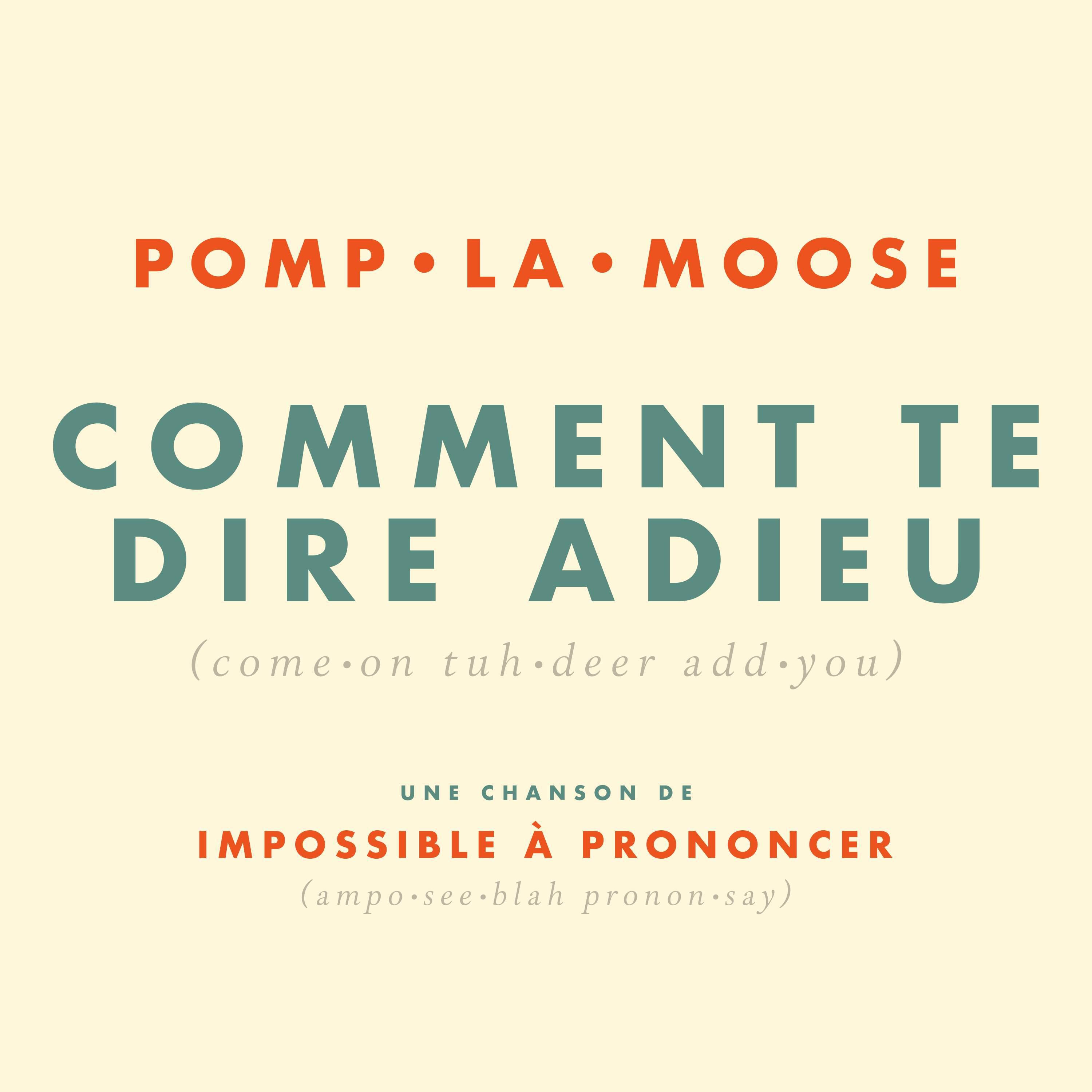 Релиз Comment te dire adieu