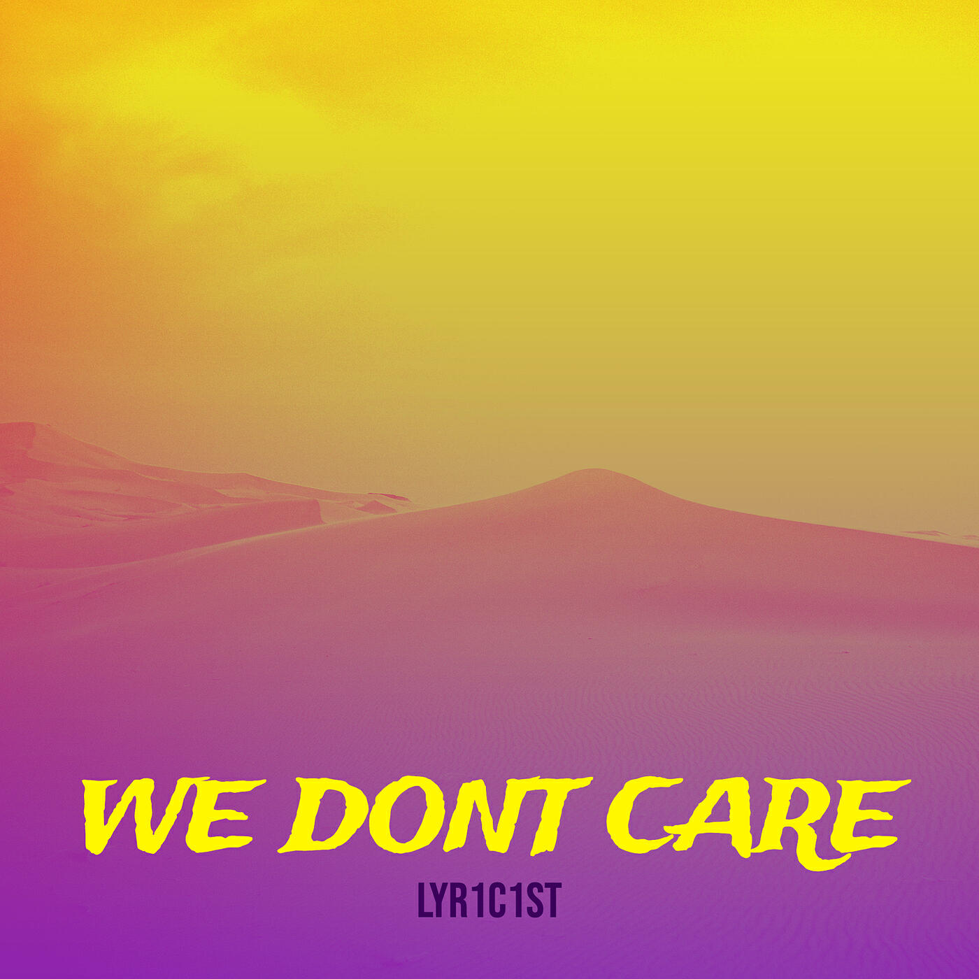 Релиз We Dont Care