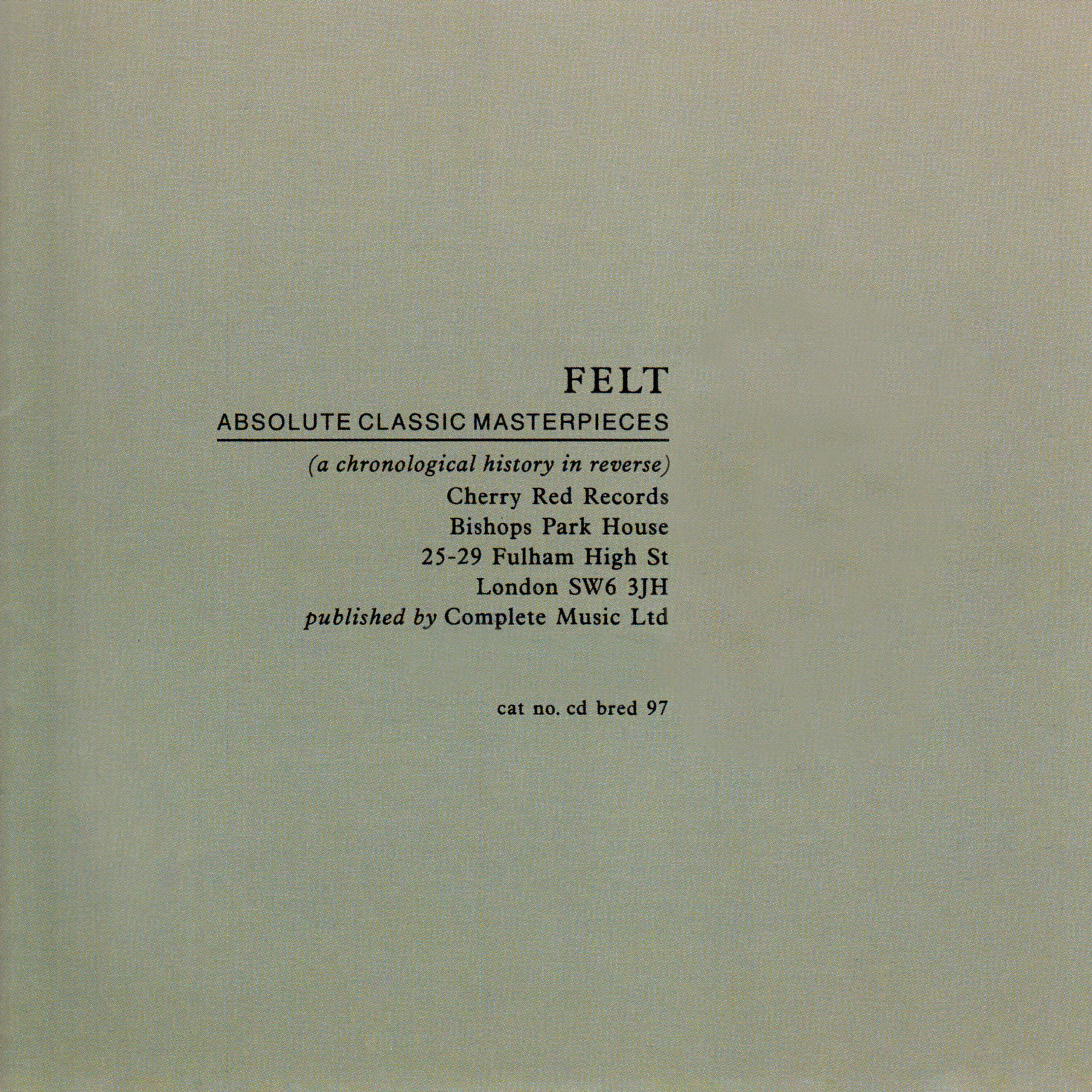Релиз Absolute Classic Masterpieces