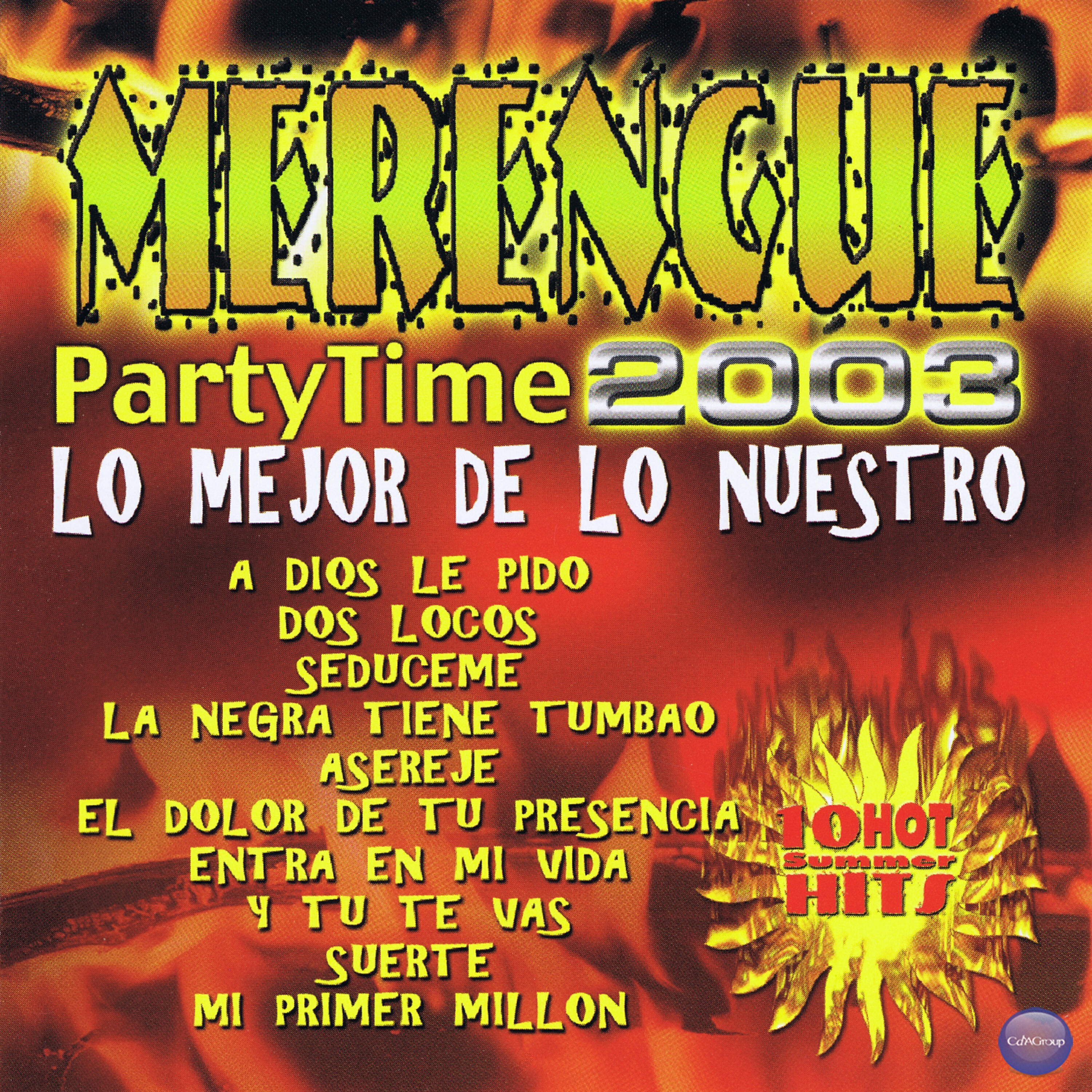 Релиз Merengue Party Time 2003: Lo Mejor de Lo Nuestro